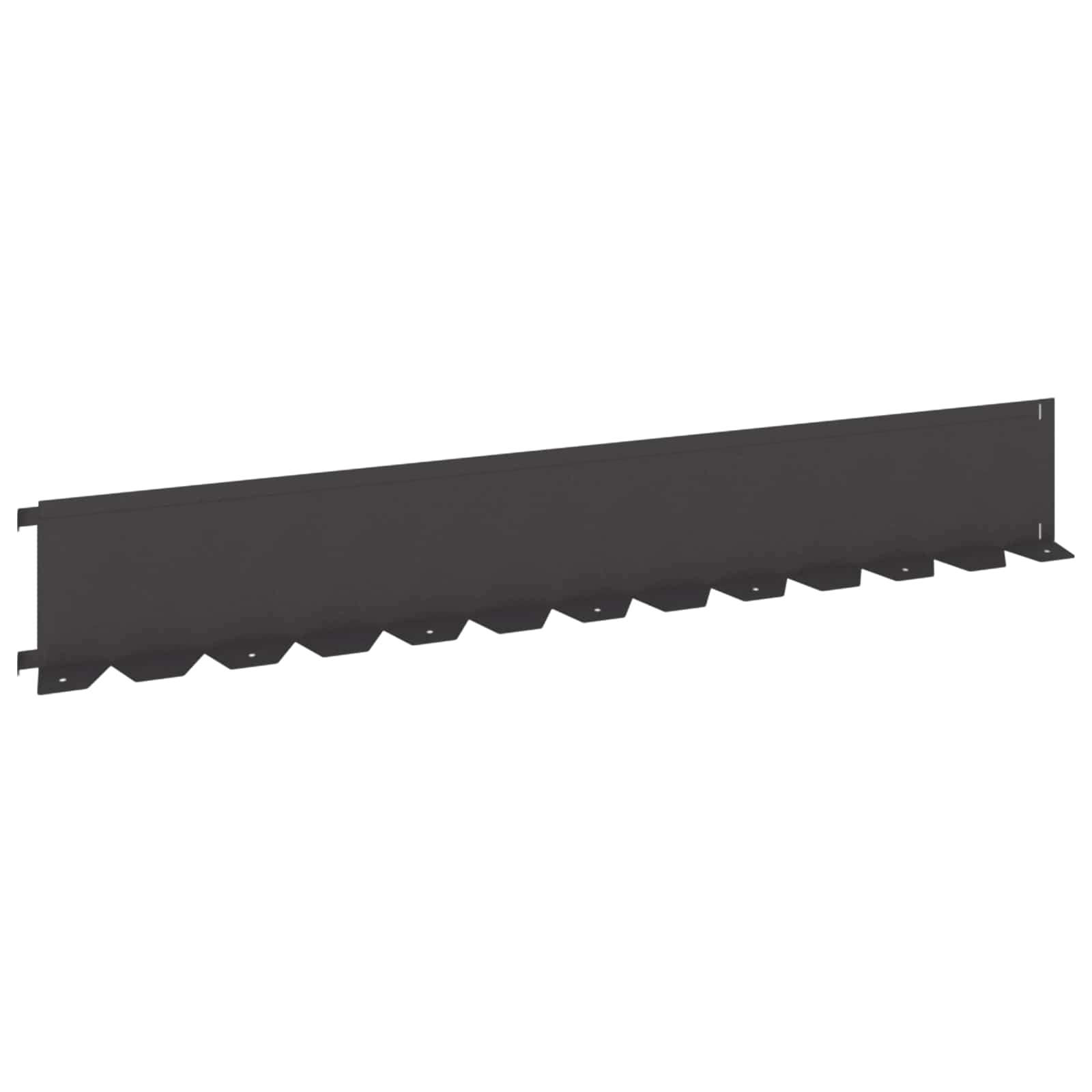 Ograda oko Travnjaka 10 pcs 102 x 15 x 4 cm Čelik Crna