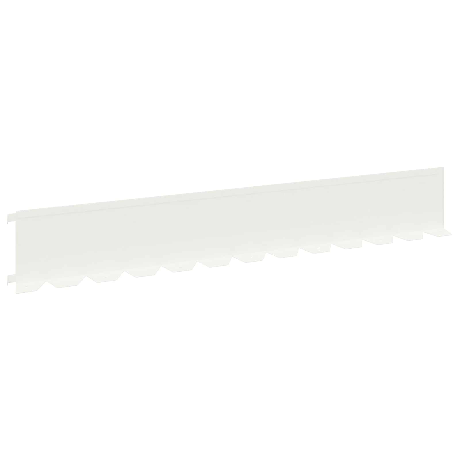Ograda oko Travnjaka 10 pcs 102 x 15 x 4 cm Čelik Bijela