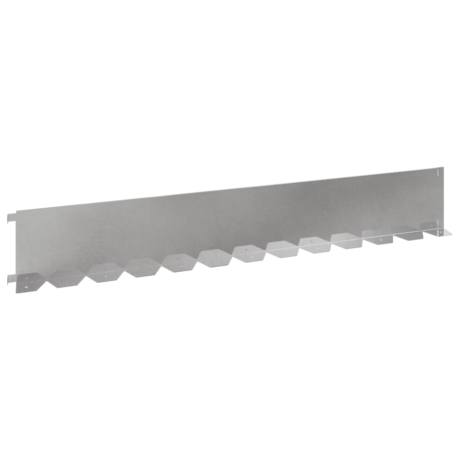 Ograda oko Travnjaka 20 pcs 102 x 15 x 4 cm Čelik Srebrna