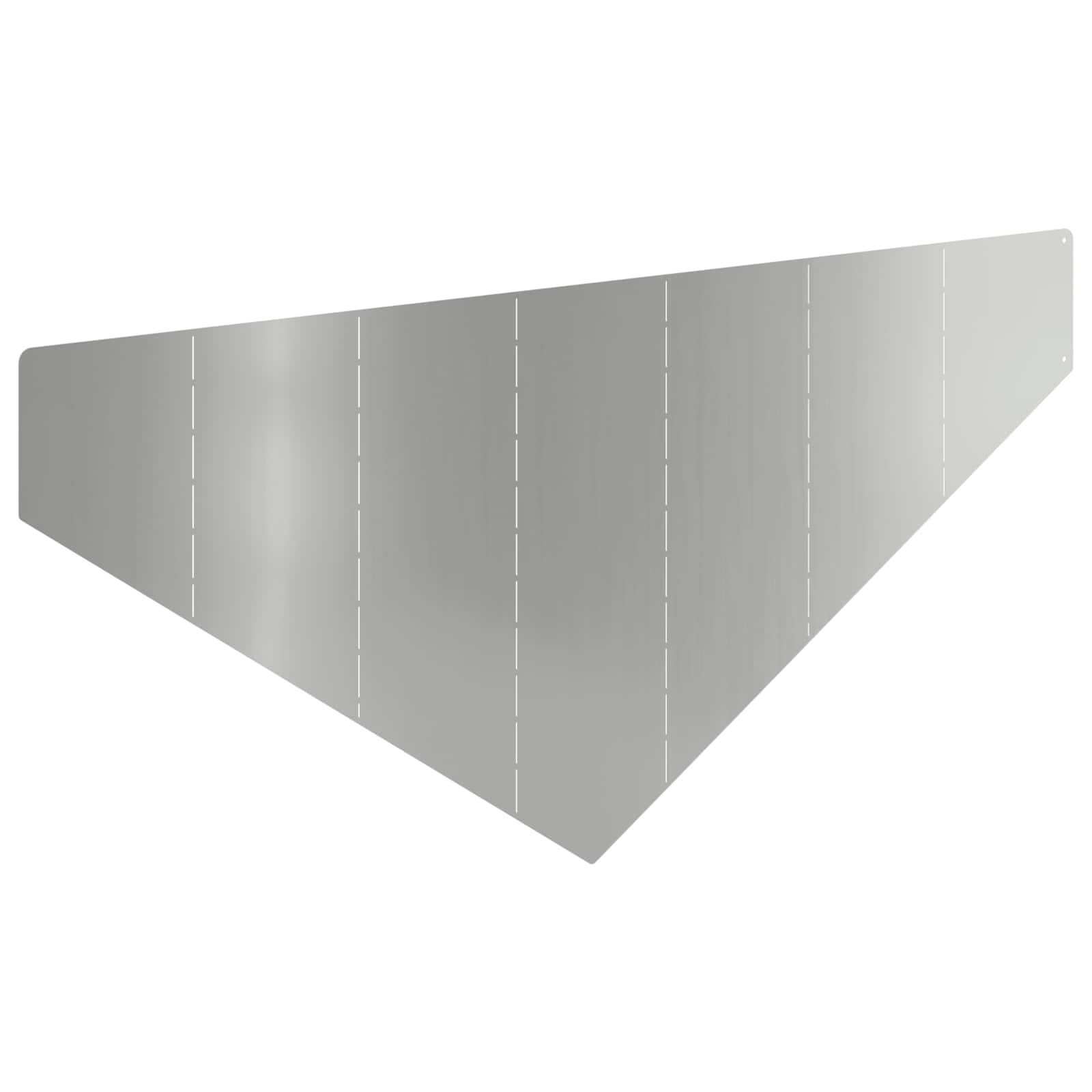 Ograda oko Travnjaka 4 pcs 100 x 45 cm Čelik Srebrna