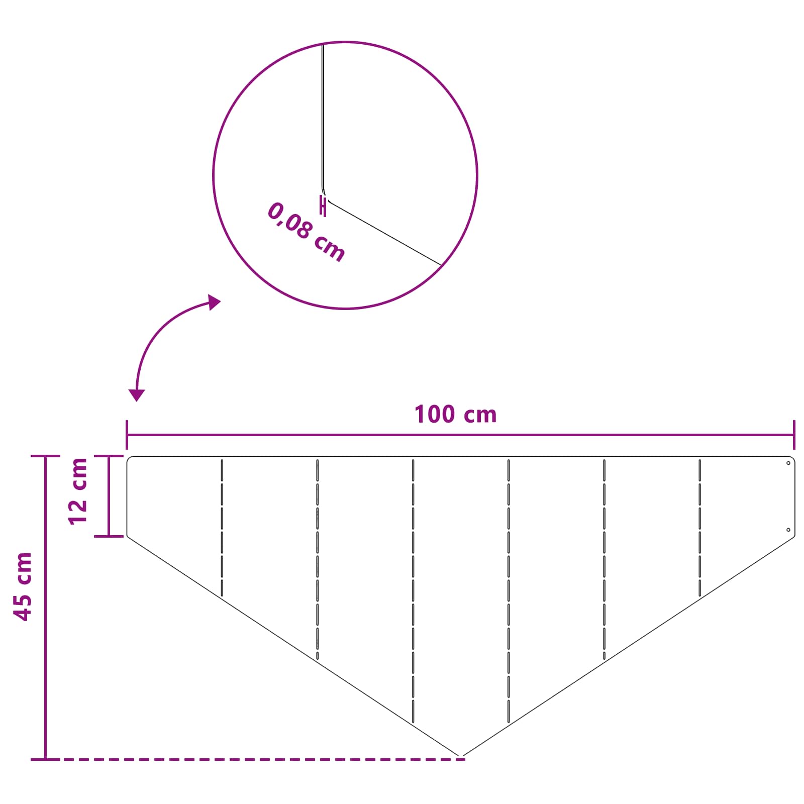 Ograda oko Travnjaka 4 pcs 100 x 45 cm Čelik Srebrna
