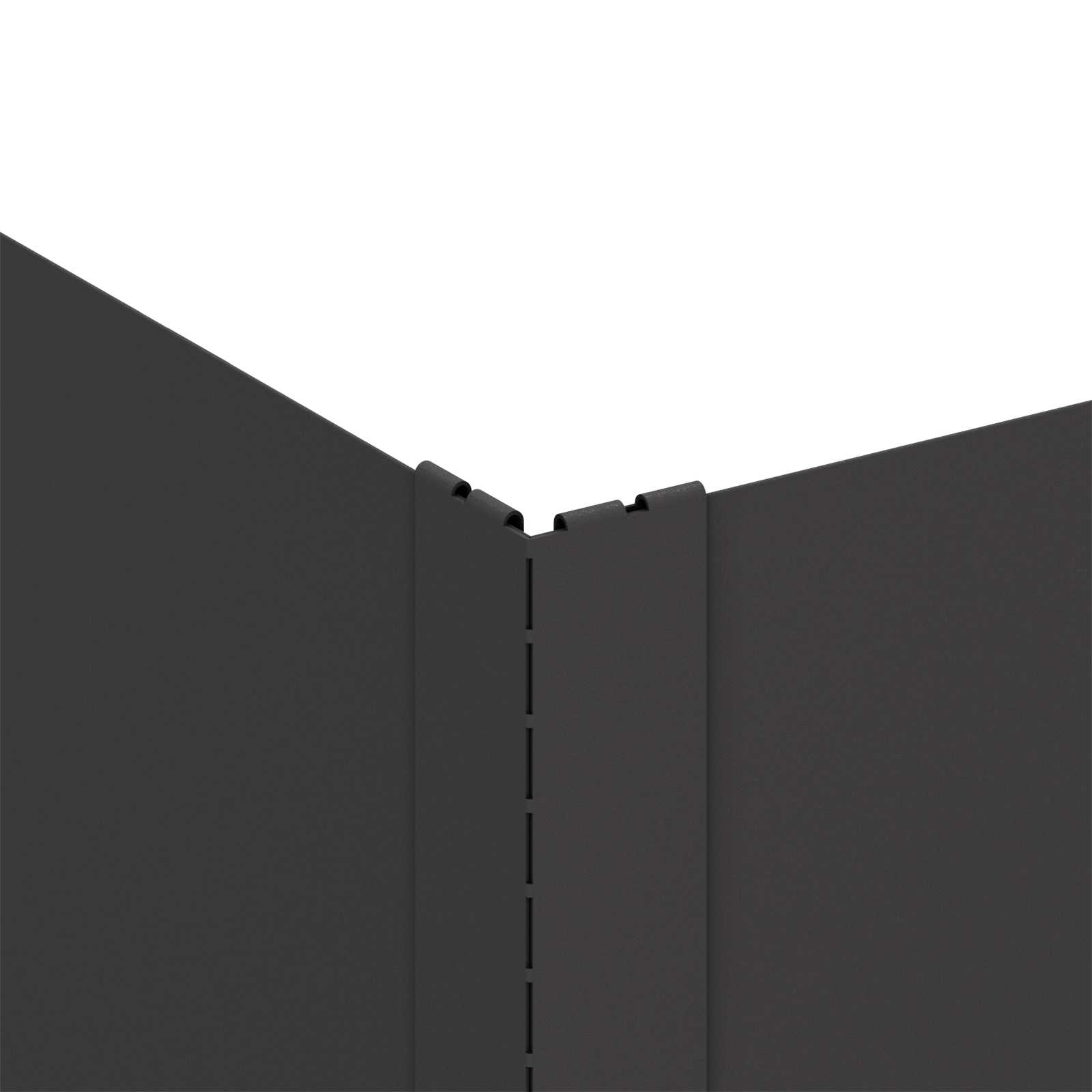 Ograda oko Travnjaka 4 pcs 60 x 60 x 35 cm Čelik Crna