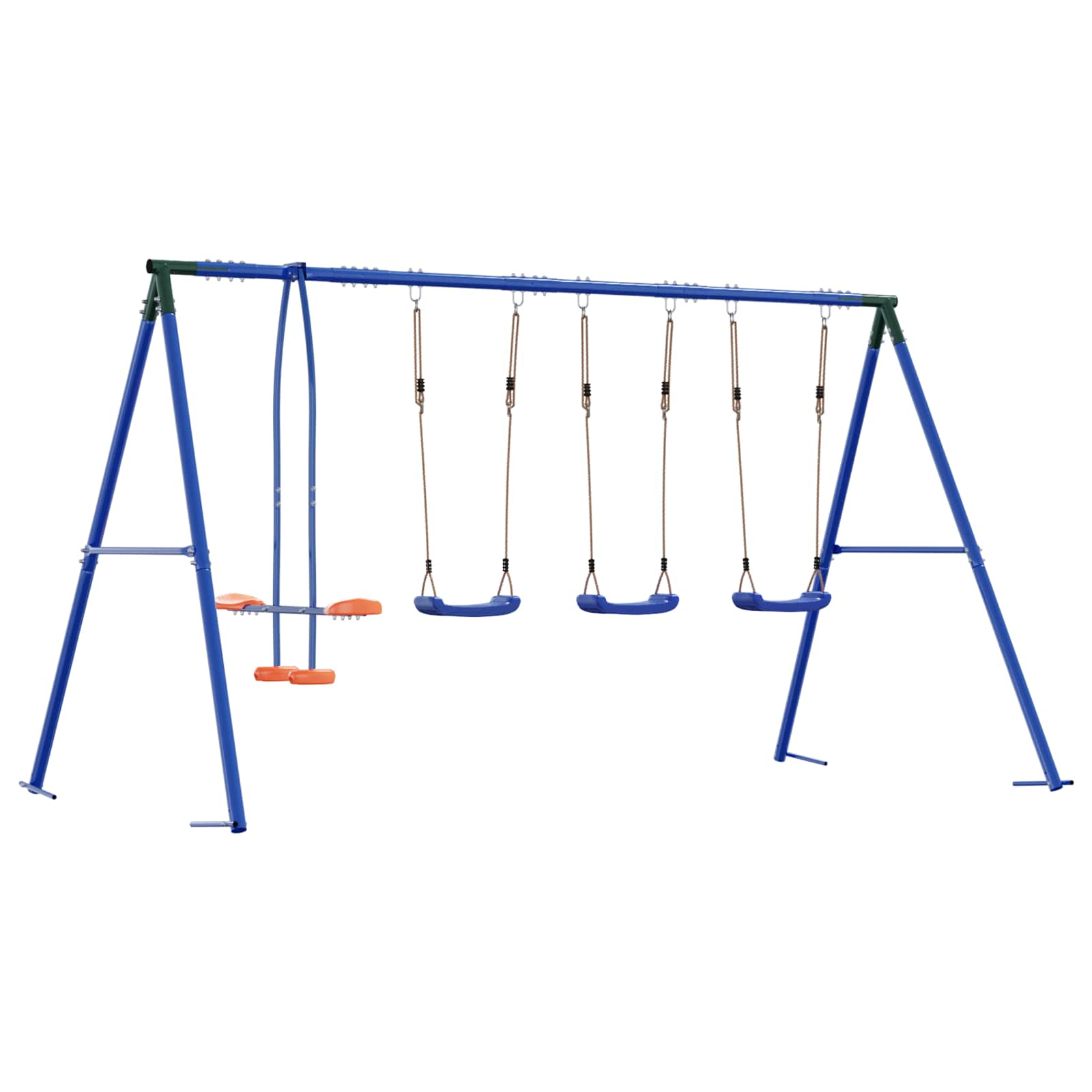 Set vanjskih ljuljački Šareni 330 x 185 x 185 cm Čelik i PE