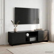 TV stalak 140 x 34.5 x 40 cm Crna Konstruirano drvo
