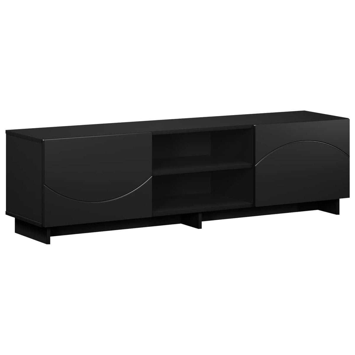 TV stalak 140 x 34.5 x 40 cm Crna Konstruirano drvo