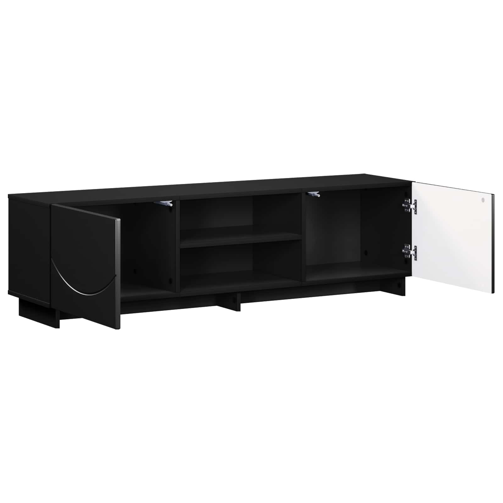 TV stalak 140 x 34.5 x 40 cm Crna Konstruirano drvo
