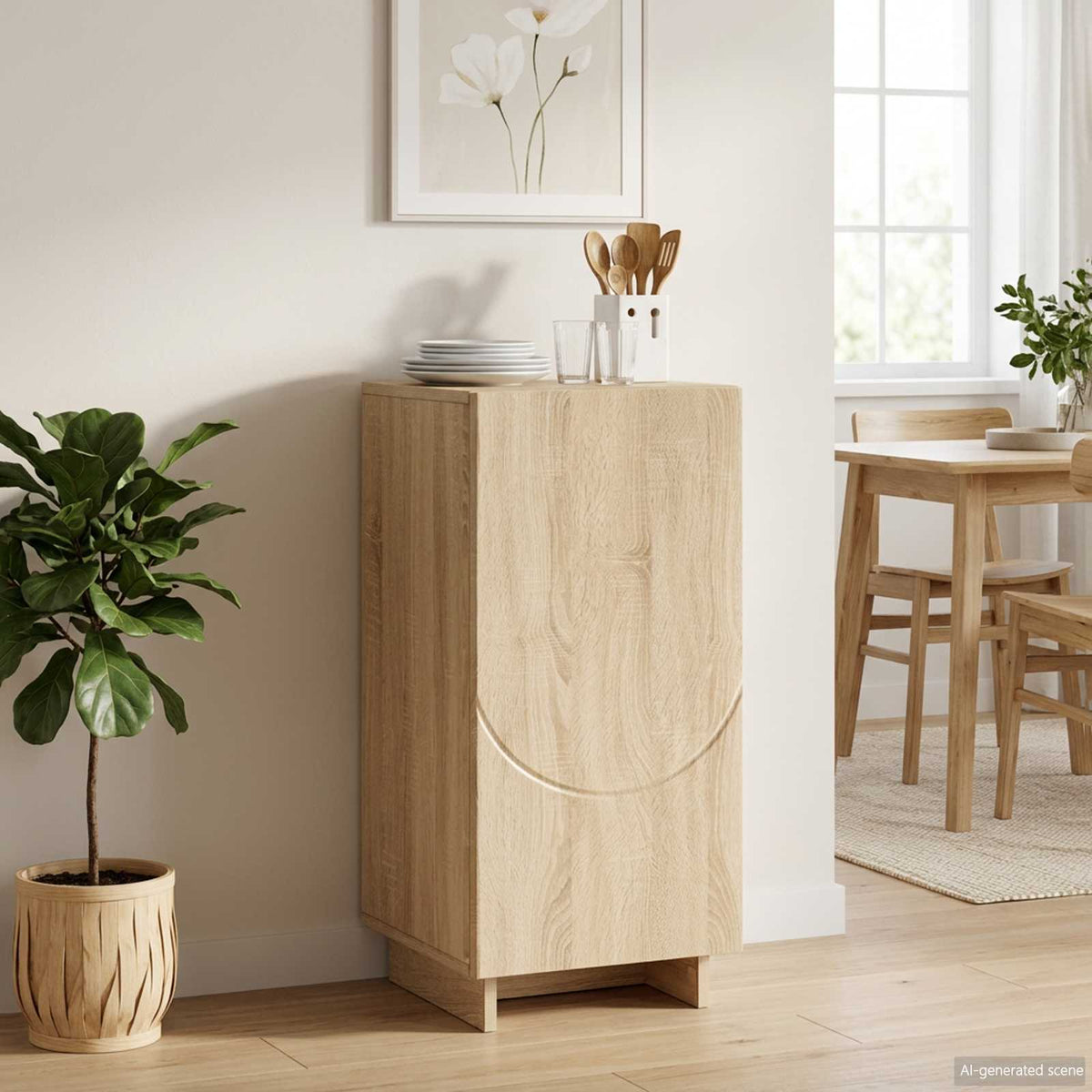 Komoda Hrast sonoma 33,5 x 34,5 x 75 cm Konstruirano drvo