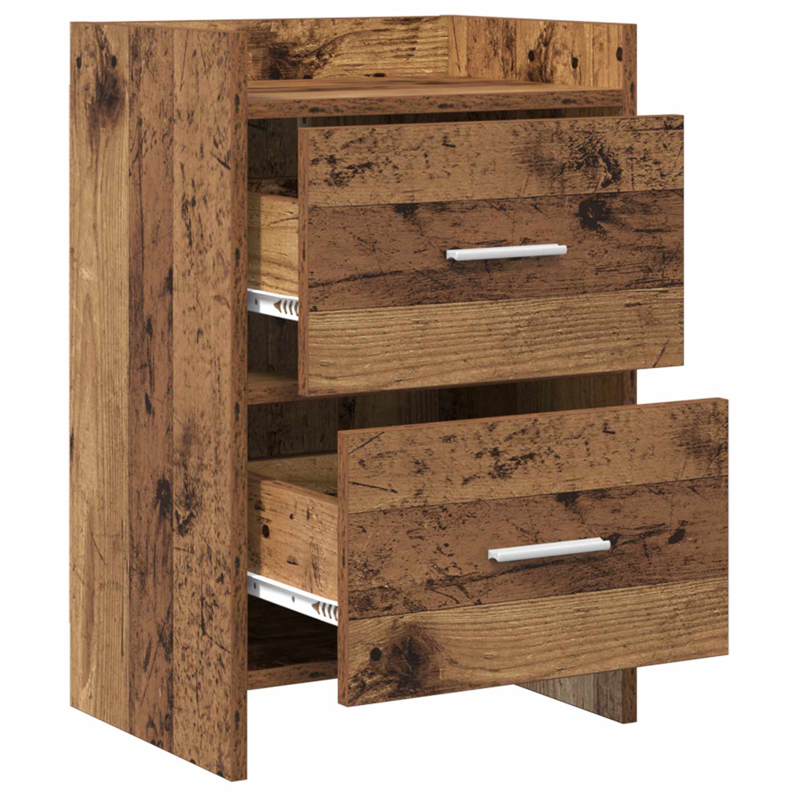 Noćni ormarići 2 pcs Staro drvo 40 x 30 x 60 cm