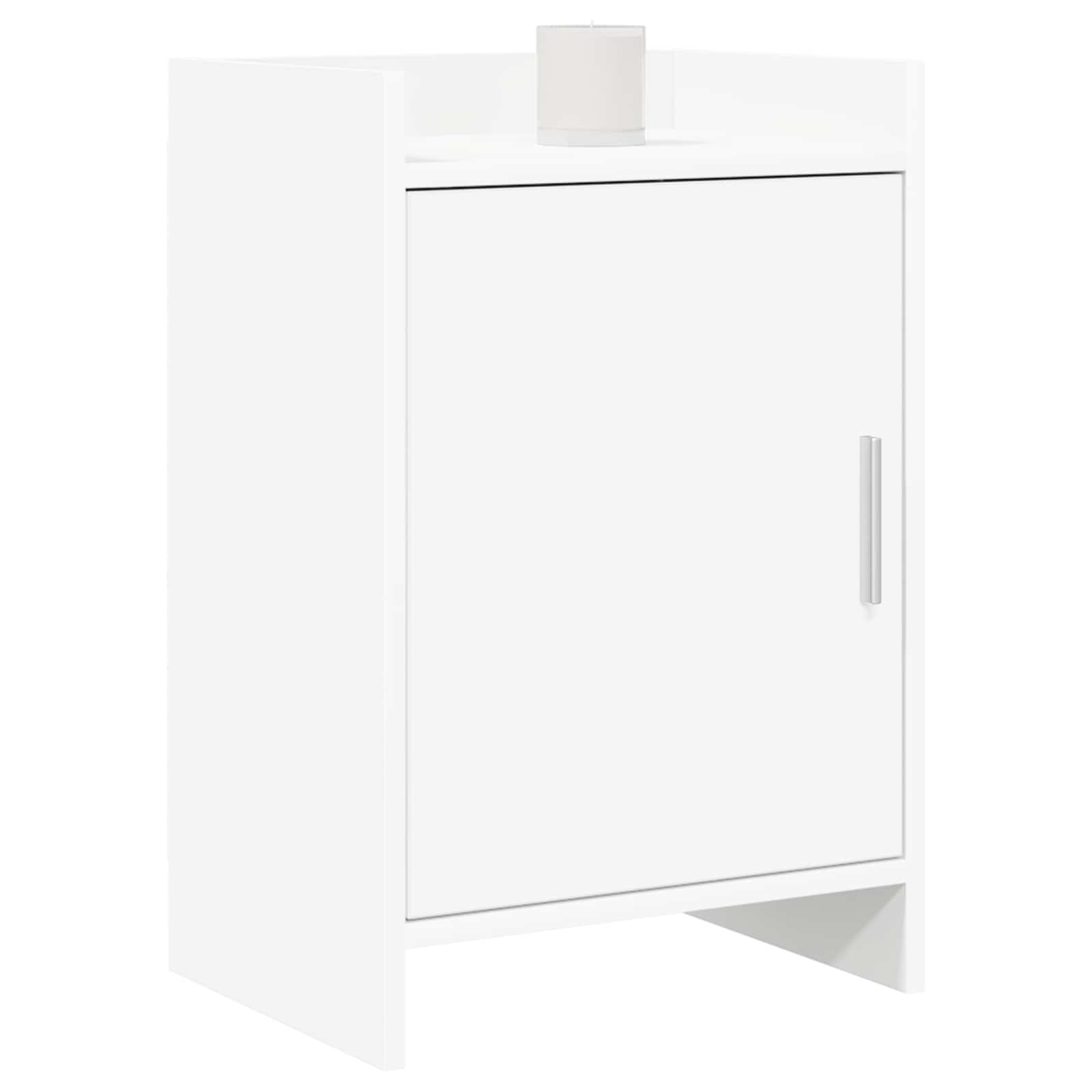 Noćni ormarići 2 pcs Bijela 40 x 30 x 60 cm Konstruirano drvo