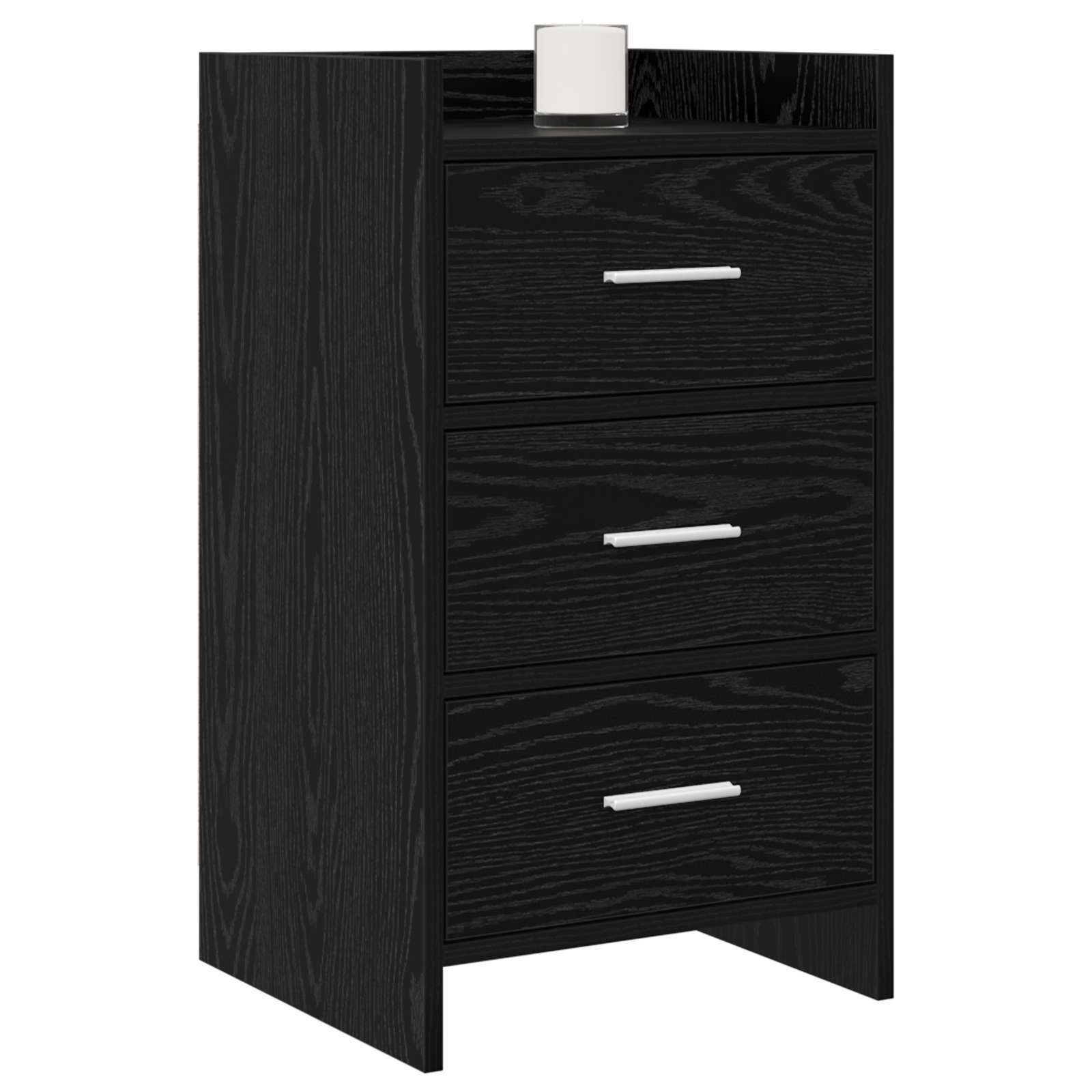 Noćni ormarići Crni hrast 40 x 36 x 70 cm Konstruirano drvo