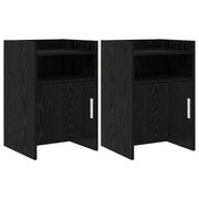 Noćni ormarići 2 pcs Crni hrast 40 x 36 x 60 cm