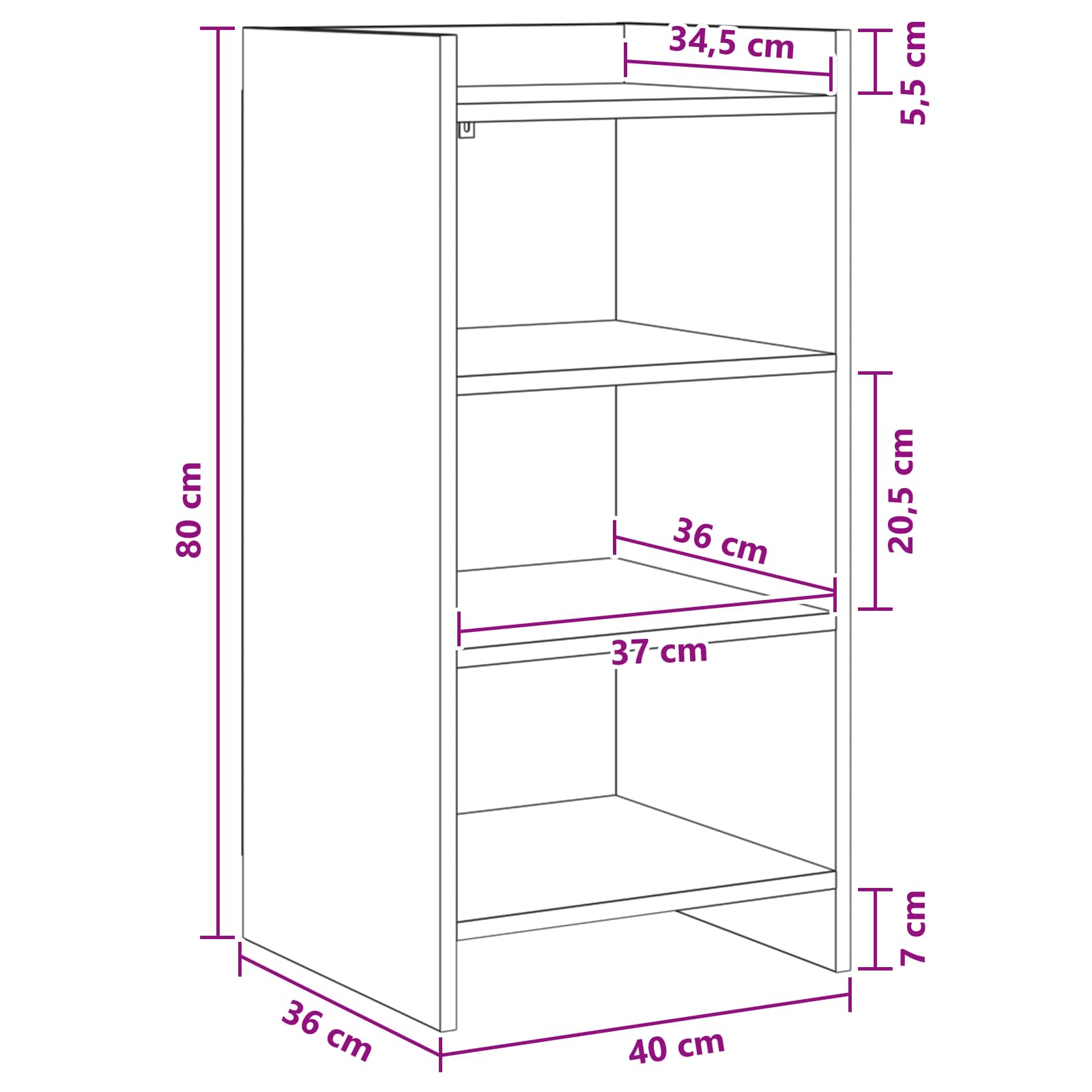 Kreveta Staro drvo 40 x 36 x 80 cm Konstruirano drvo