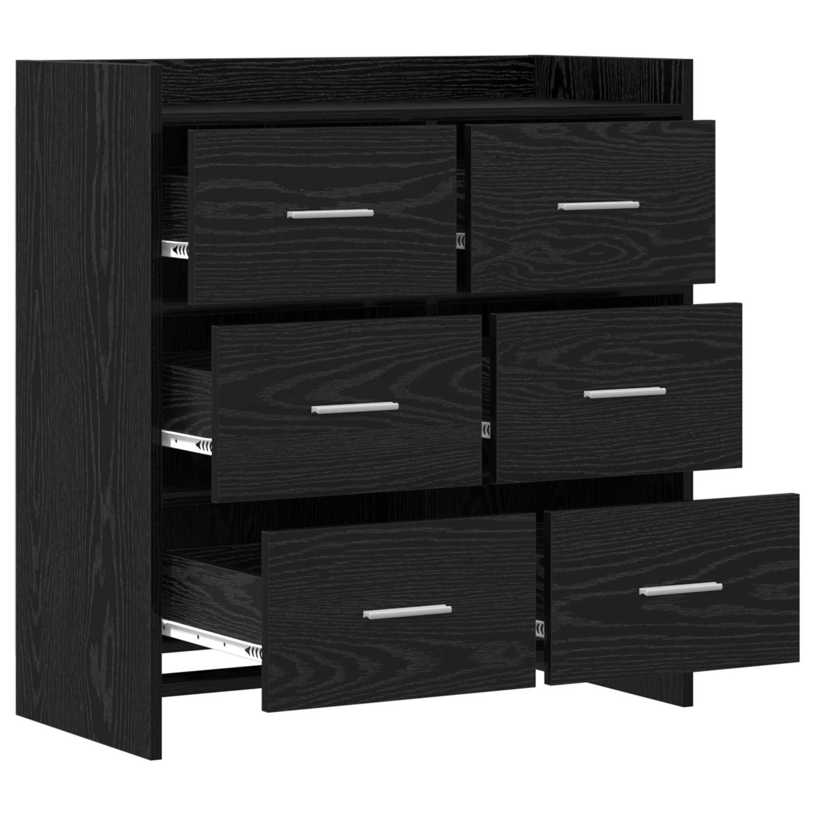 Kreveta Crni hrast 75 x 33 x 80 cm Konstruirano drvo