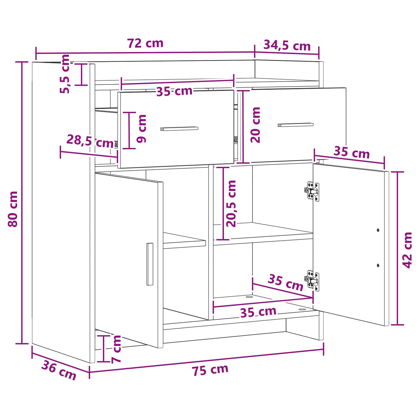 Kreveta Staro drvo 75 x 36 x 80 cm Konstruirano drvo