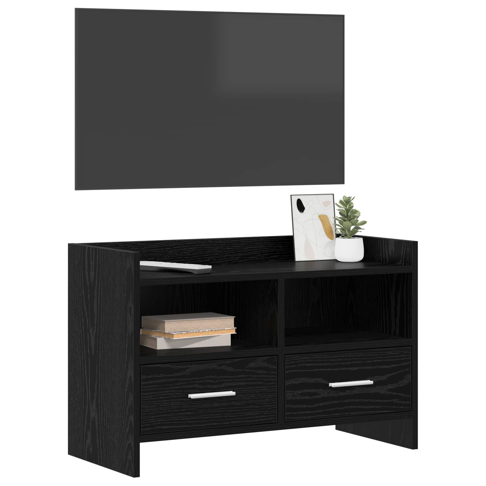TV ormar 71,5 x 33 x 47 cm Crni hrast Konstruirano drvo