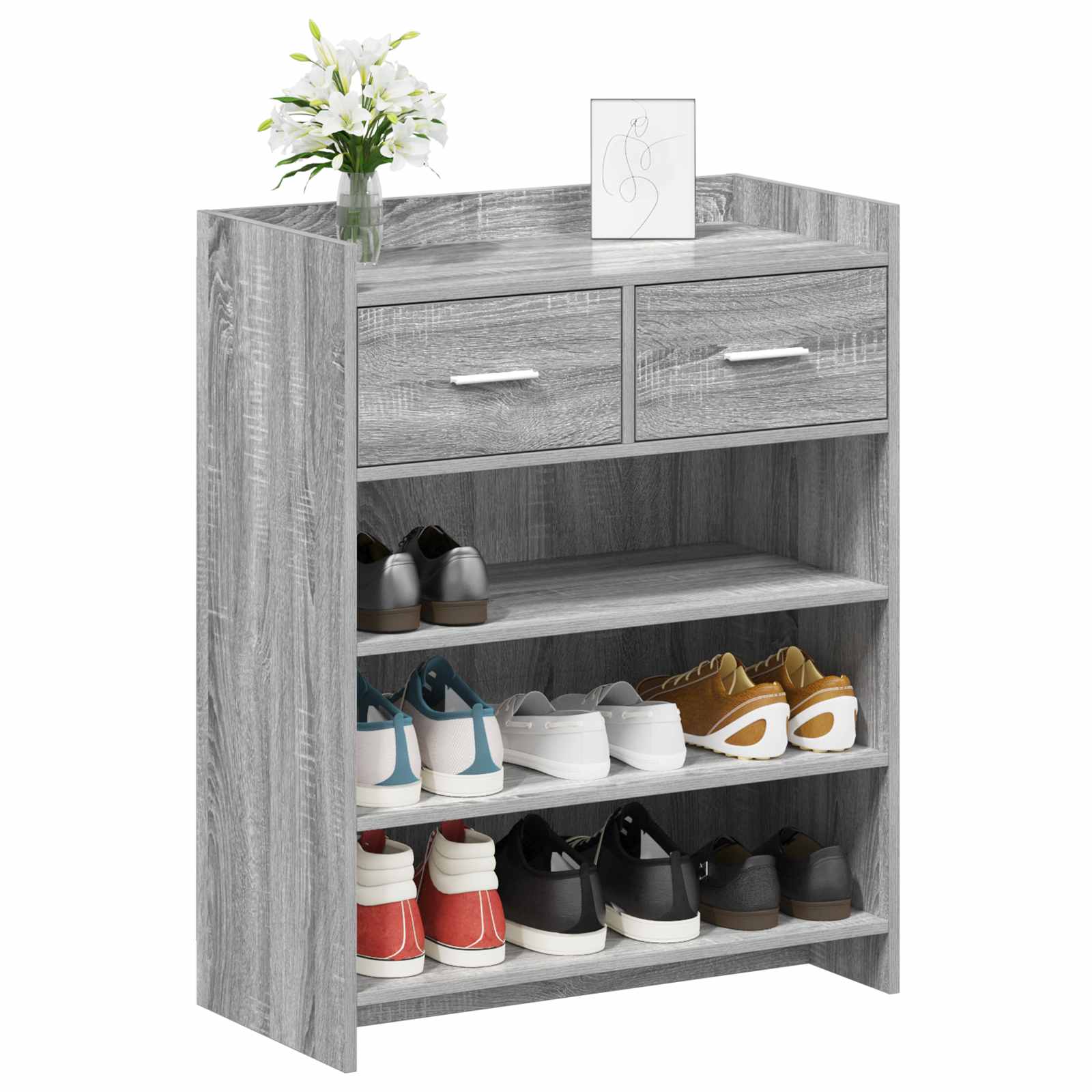 Ormar za cipele Siva Sonoma 73,5 x 36 x 92 cm Konstruirano drvo