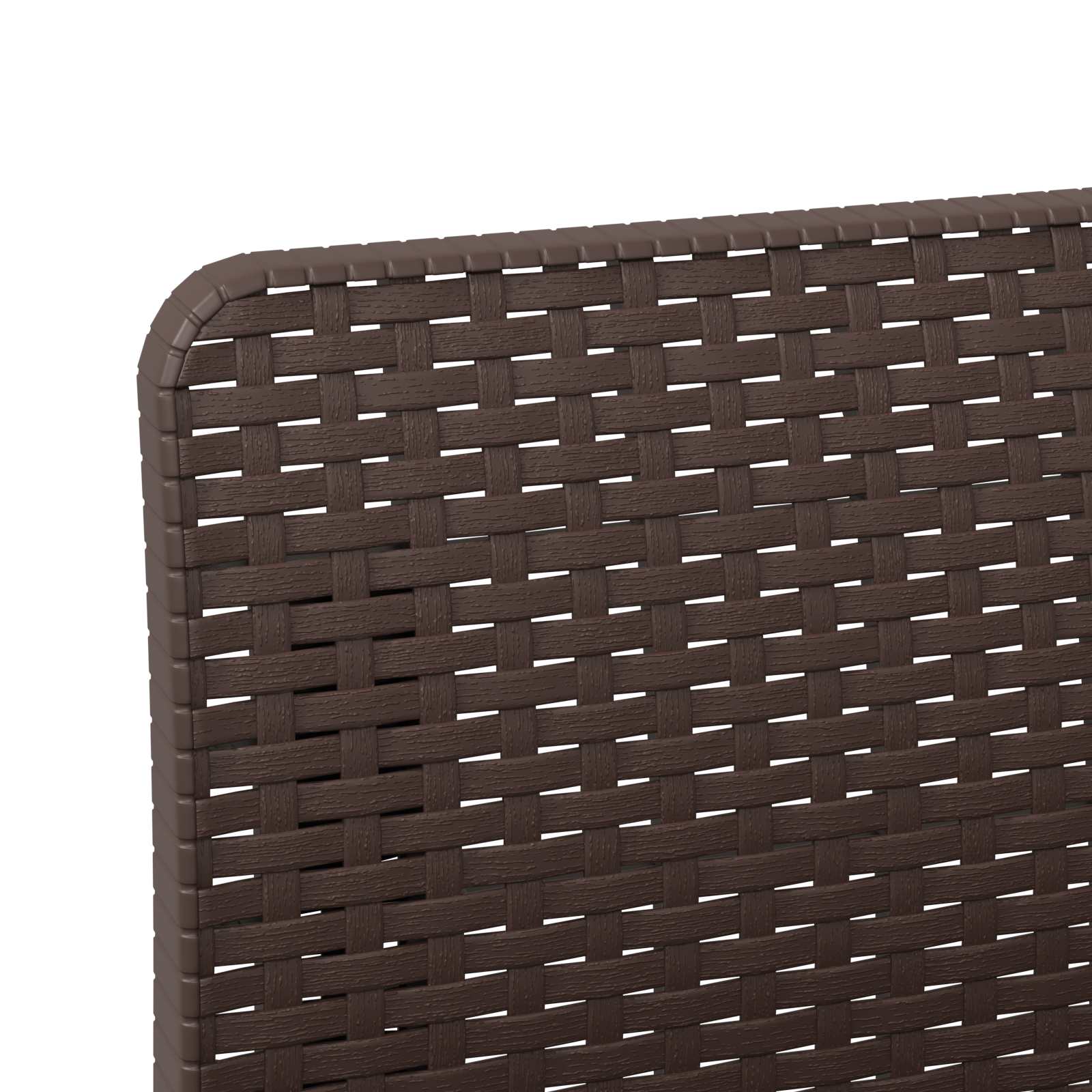 Sofa za vrt za 3 osobe sa izgledom rattan PP Smeđa