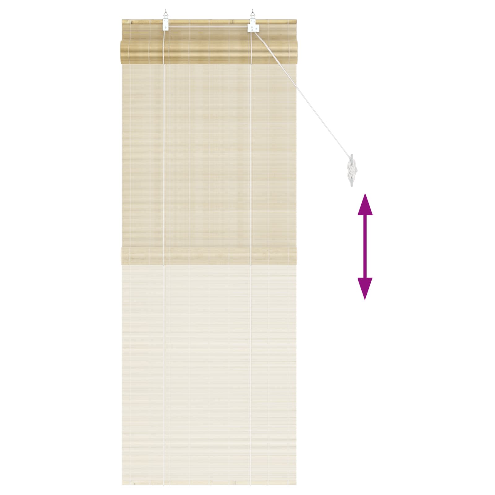 Rolo zavjesa Prirodna 60 x 160 cm Bambus