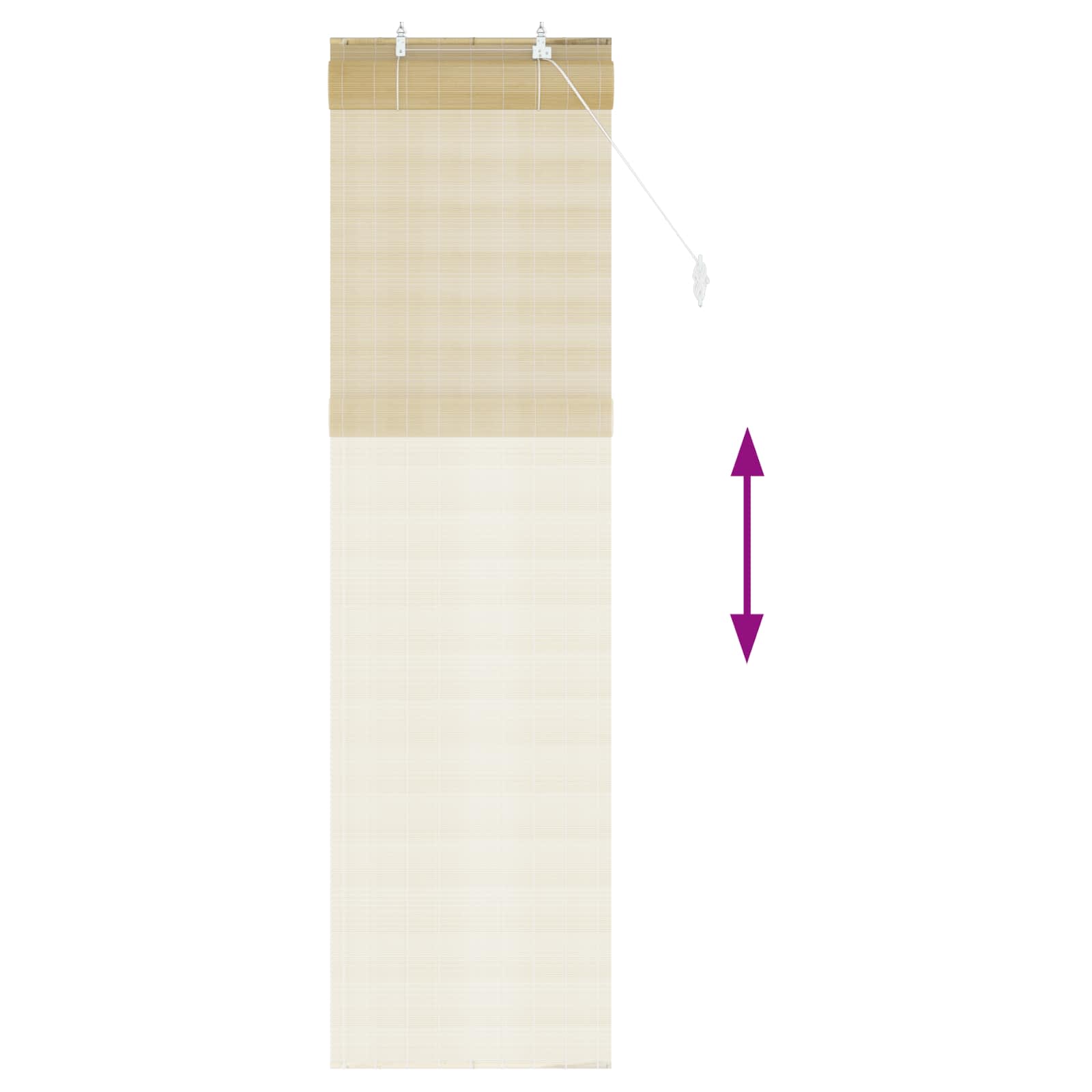 Rolo zavjesa Prirodna 70 x 220 cm Bambus