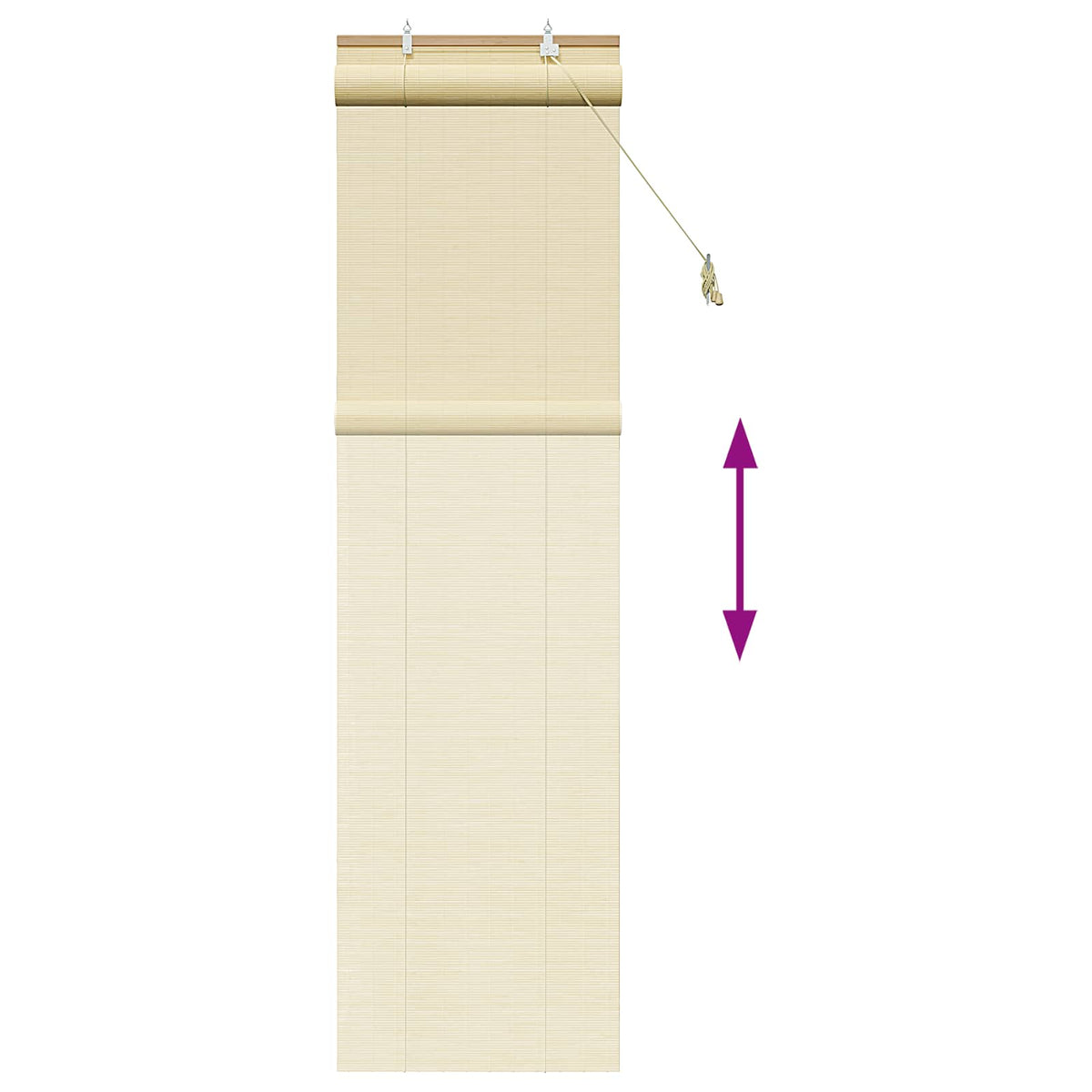 Rolo zavjesa Prirodna 50 x 220 cm Bambus