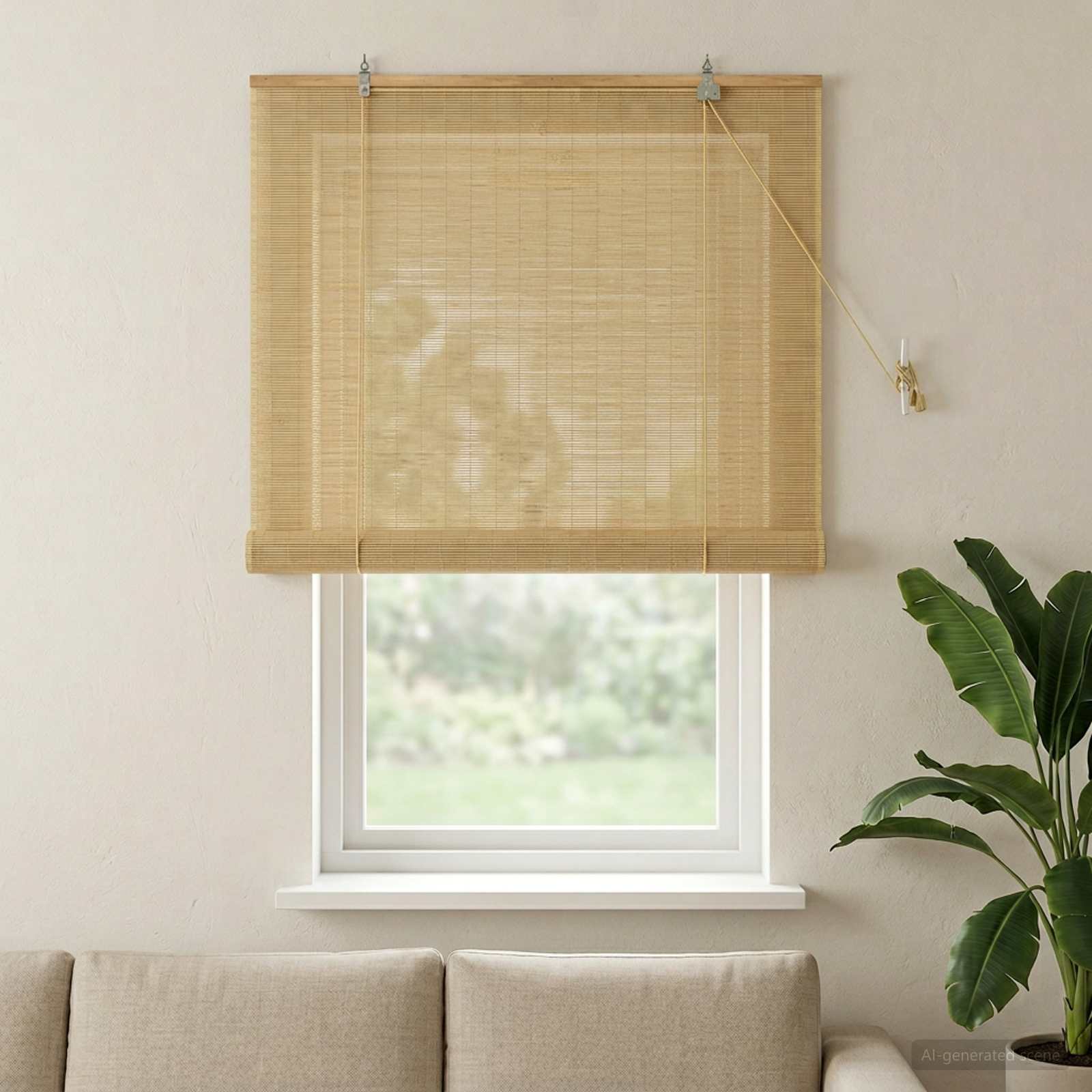 Rolo zavjesa Prirodna 110 x 160 cm Bambus