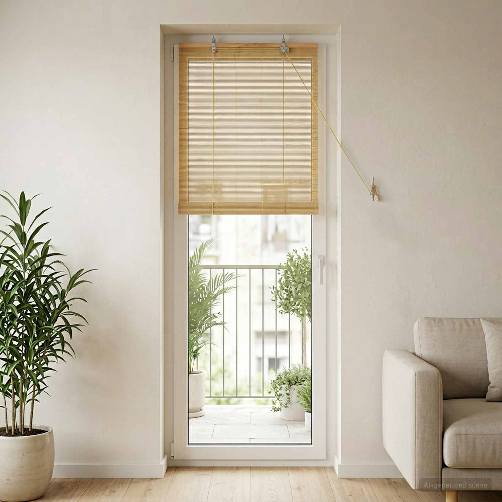 Rolo zavjesa Prirodna 40 x 220 cm Bambus