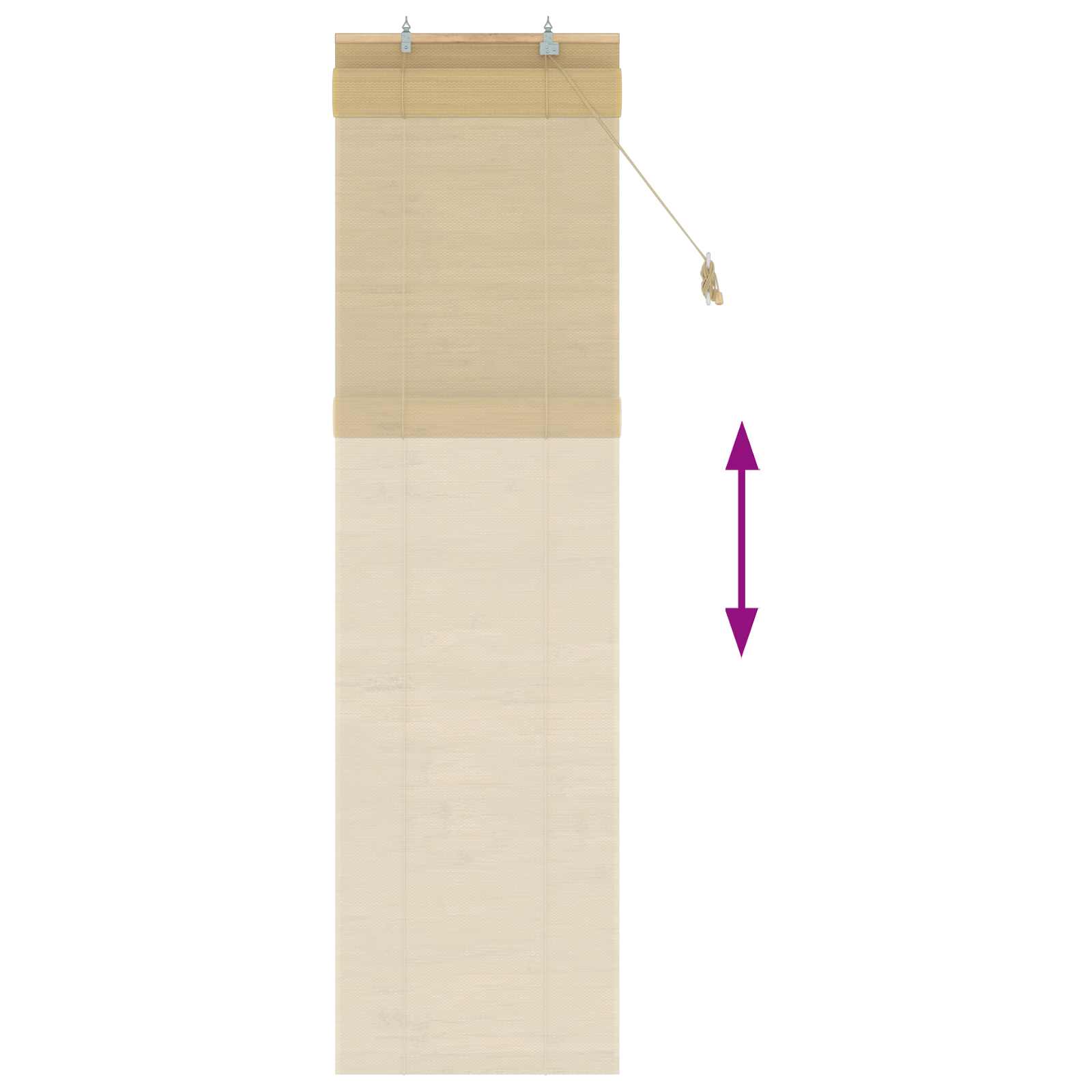 Rolo zavjesa Prirodna 40 x 220 cm Bambus