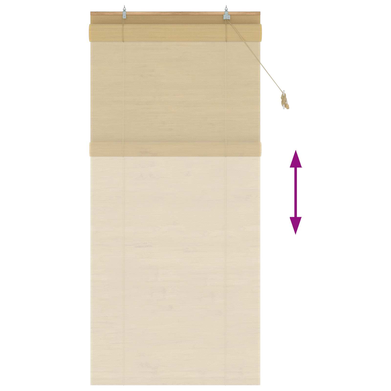 Rolo zavjesa Prirodna 120 x 220 cm Bambus