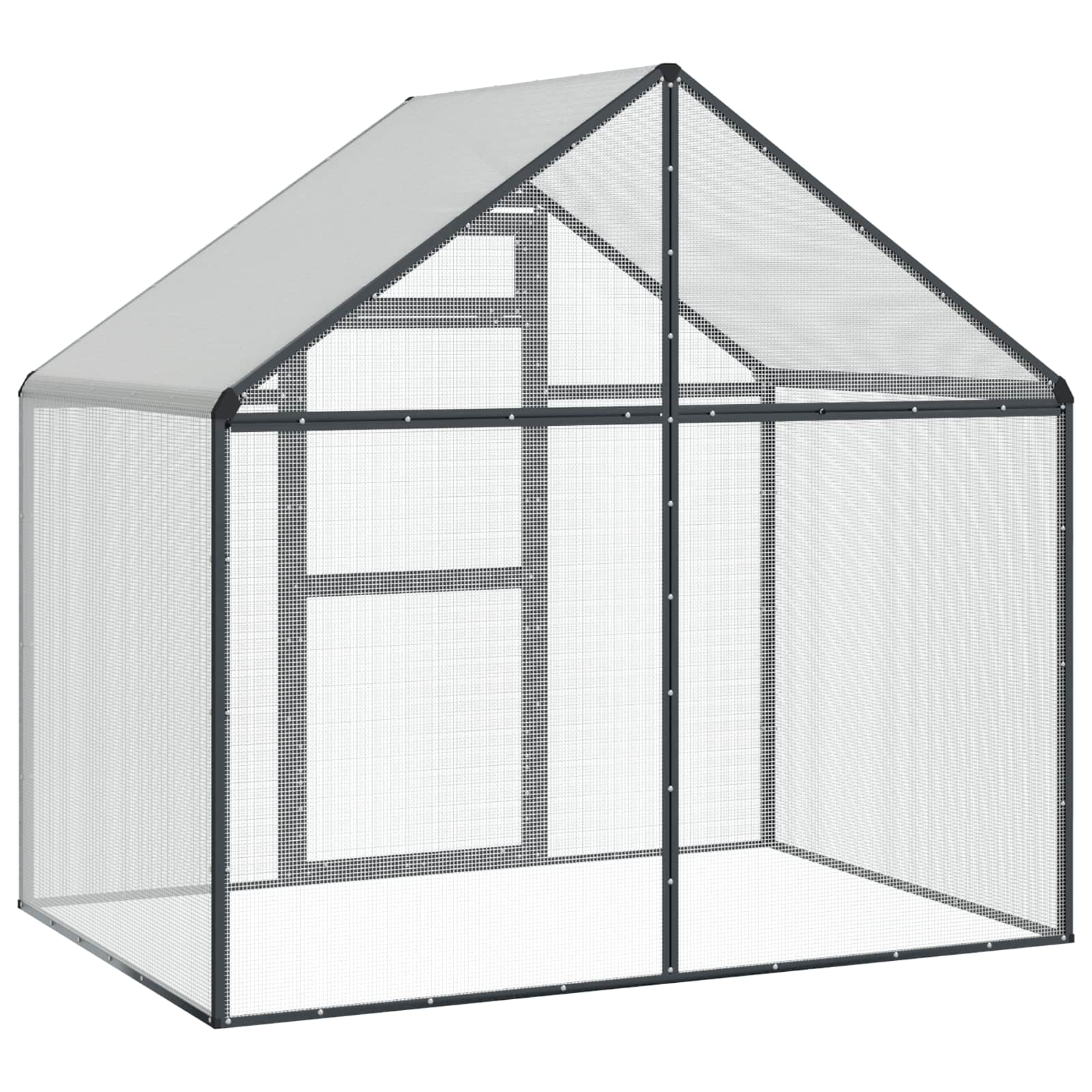 Kavez za ptice Antracit 181,5 x 110,5 x 173,5 cm