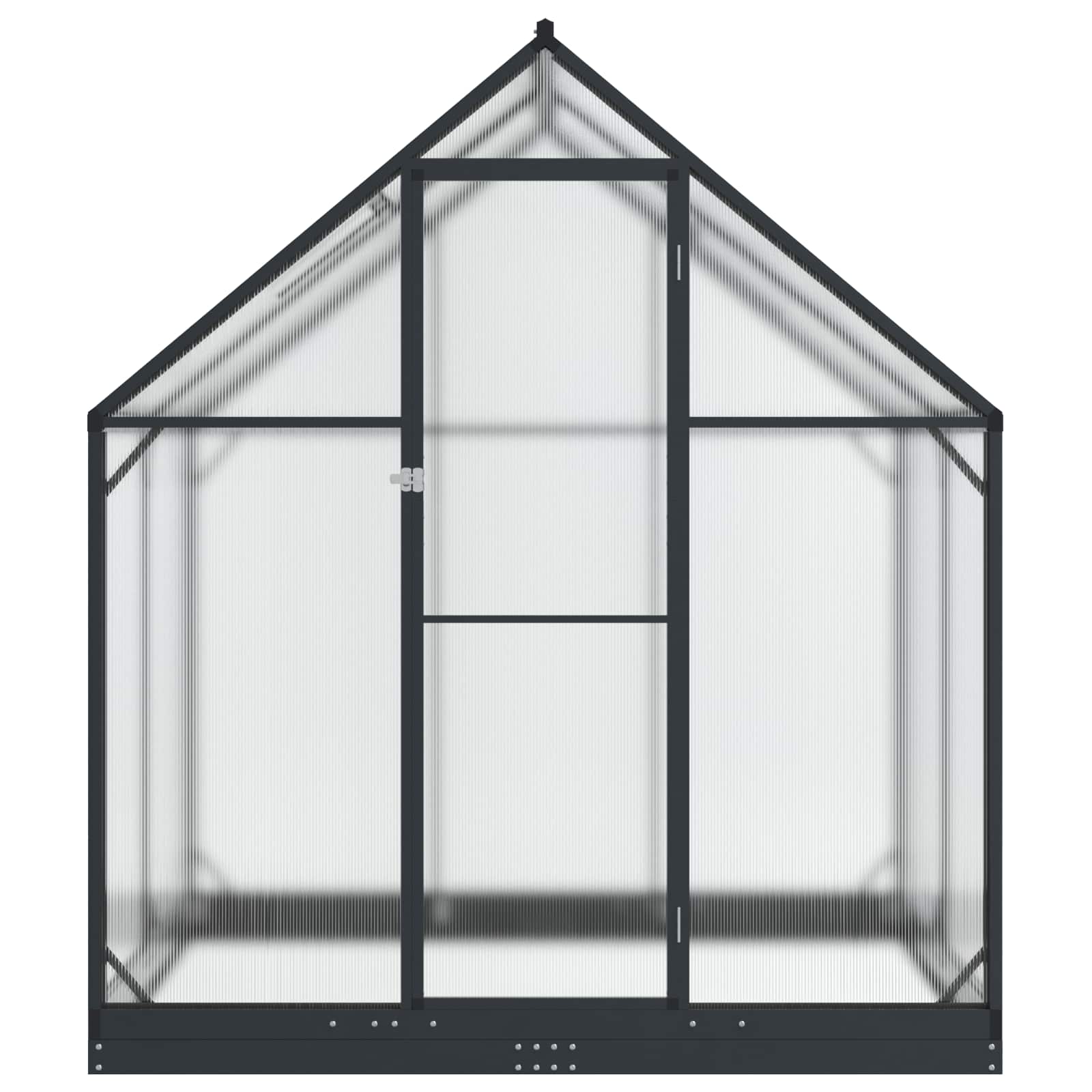Vrtni staklenik s vratima Antracit 183,5 x 123 x 207 cm