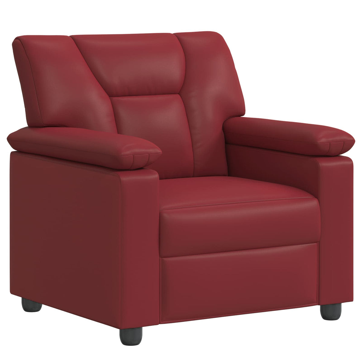 Set sofe 3 pcs Vinska crvena Umjetna koža