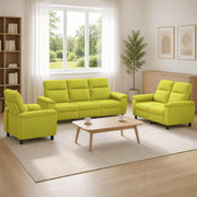 Set sofe 3 pcs Svijetlo zelena Tkanina
