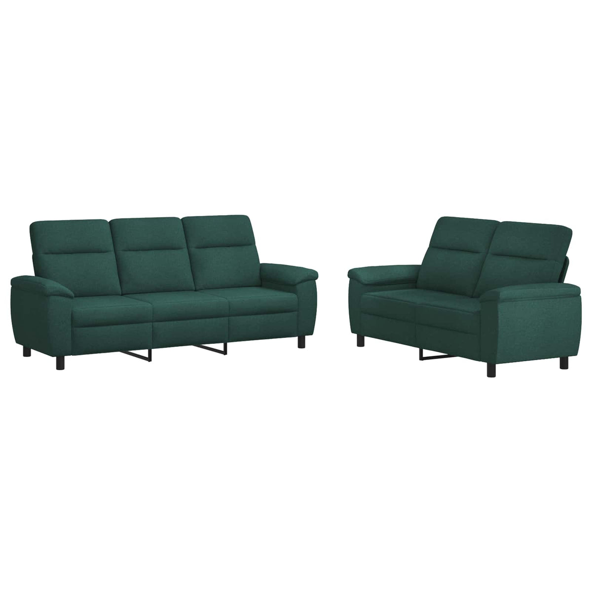 Set sofe 2 pcs Tamnozelena Tkanina