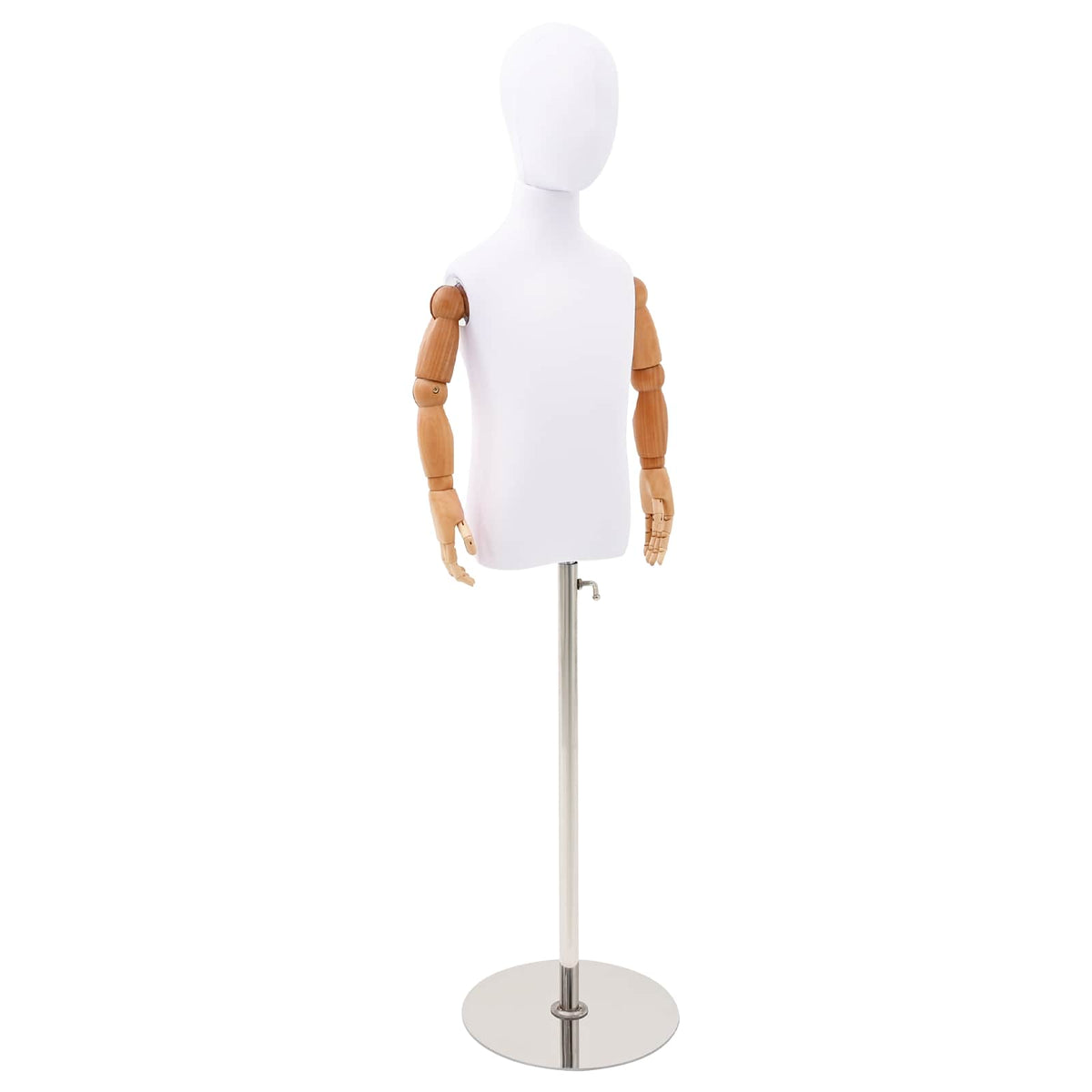 Podesiva lutka 120-150 cm s postoljem Uniseks PP Bijela