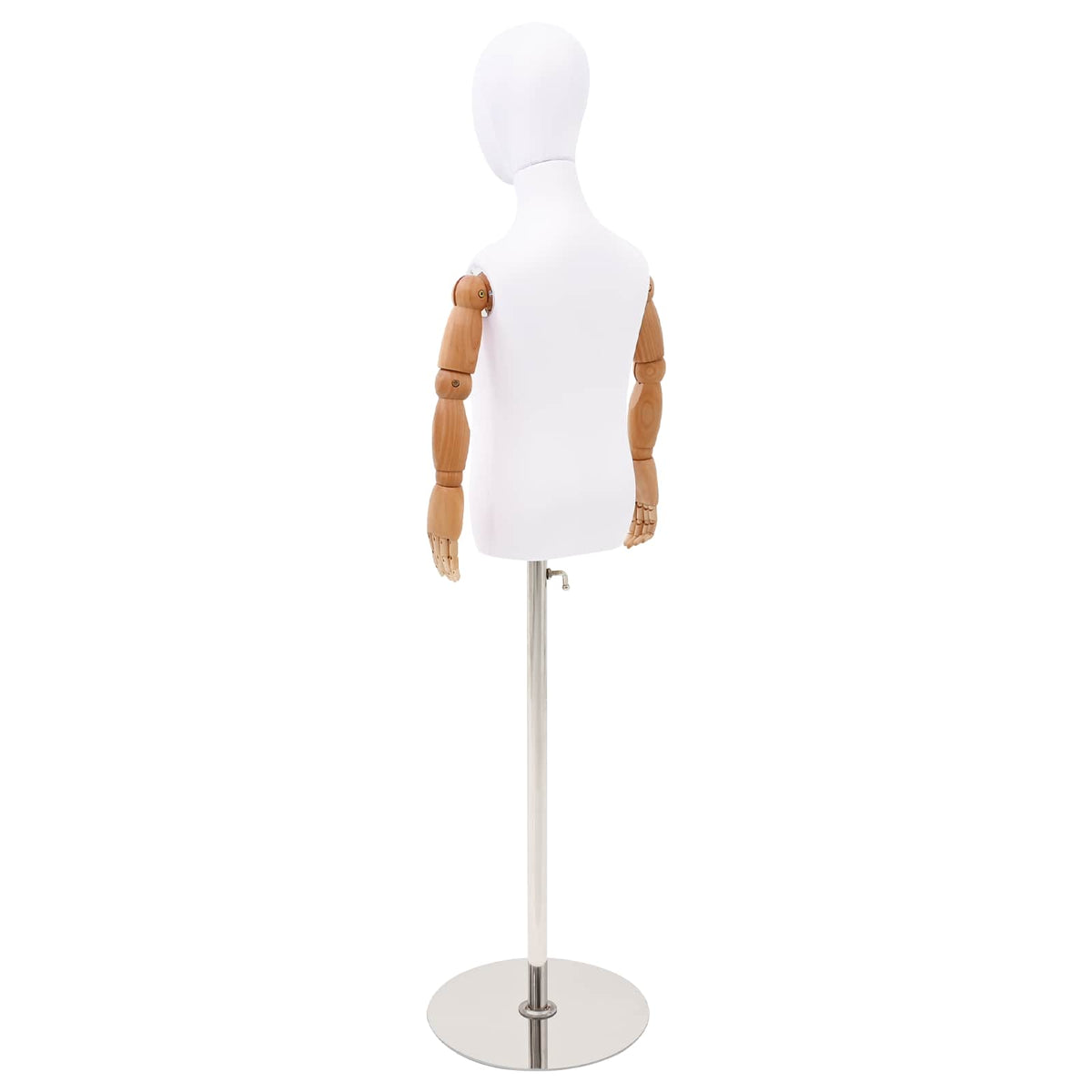 Podesiva lutka 120-150 cm s postoljem Uniseks PP Bijela