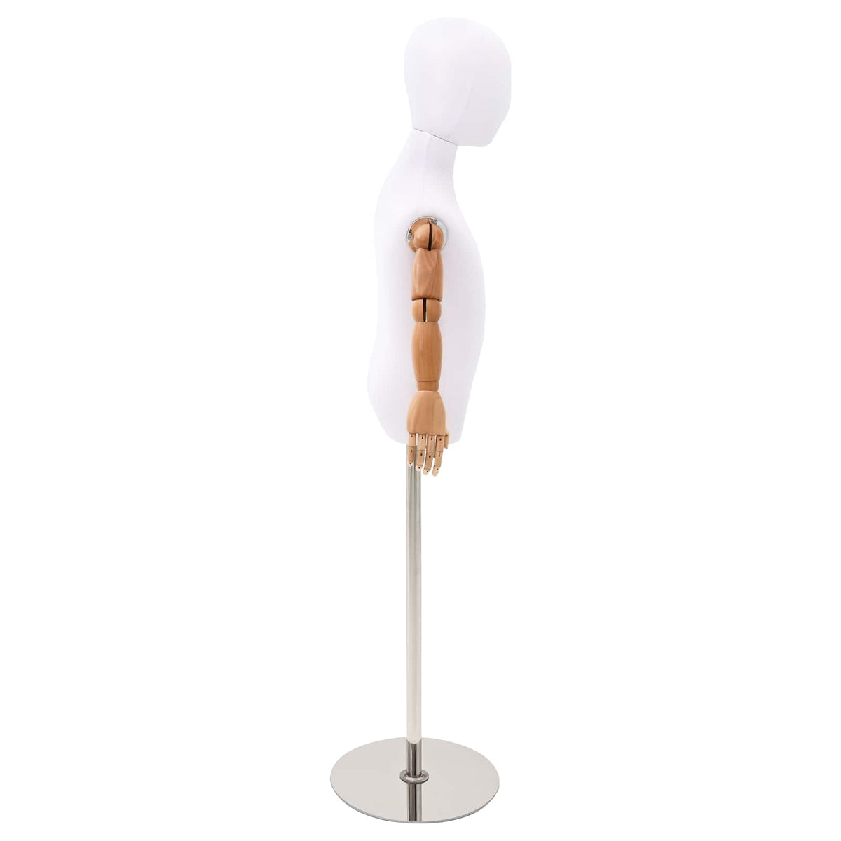 Podesiva lutka 120-150 cm s postoljem Uniseks PP Bijela