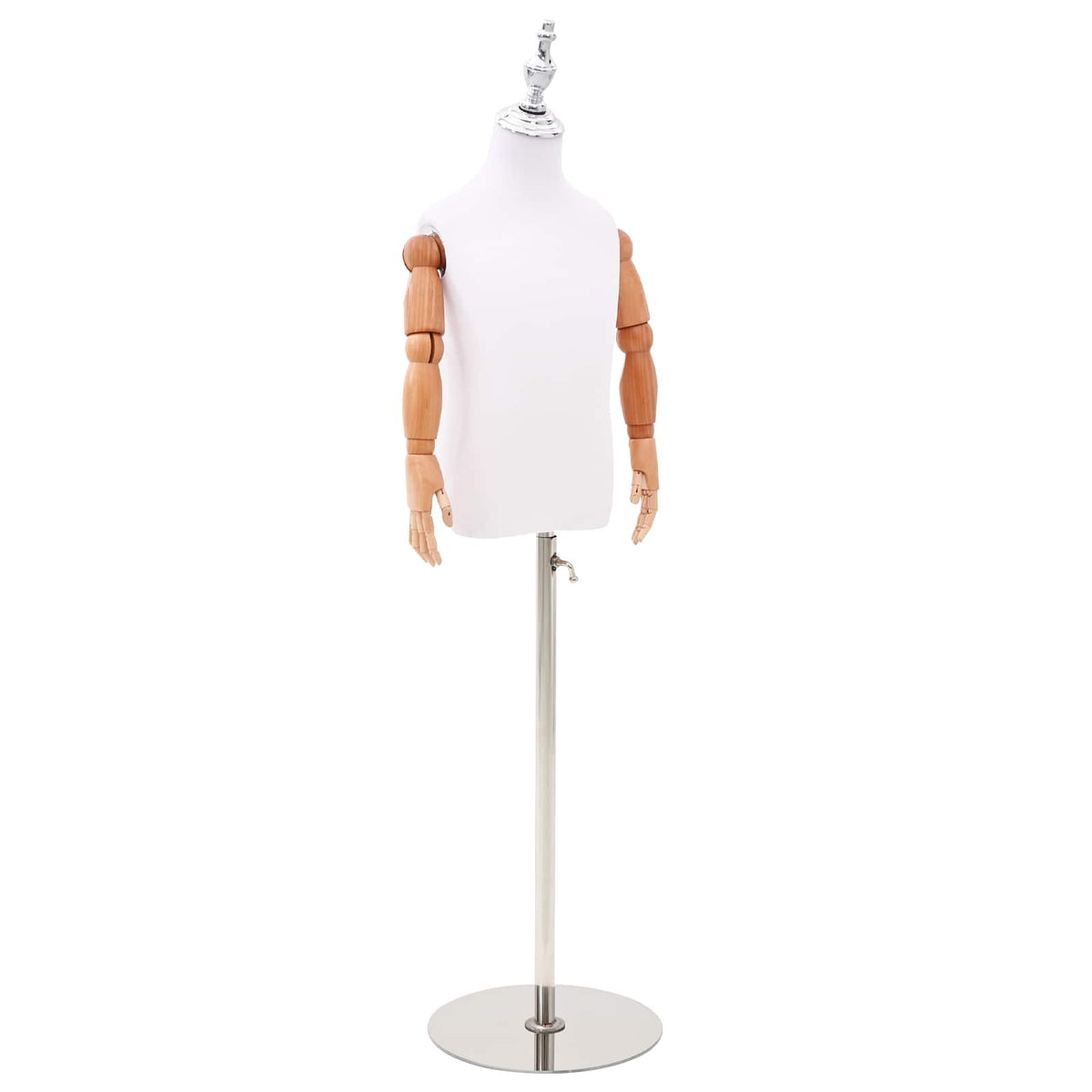 Podesiva lutka 120-150 cm s postoljem Uniseks PP Bijela