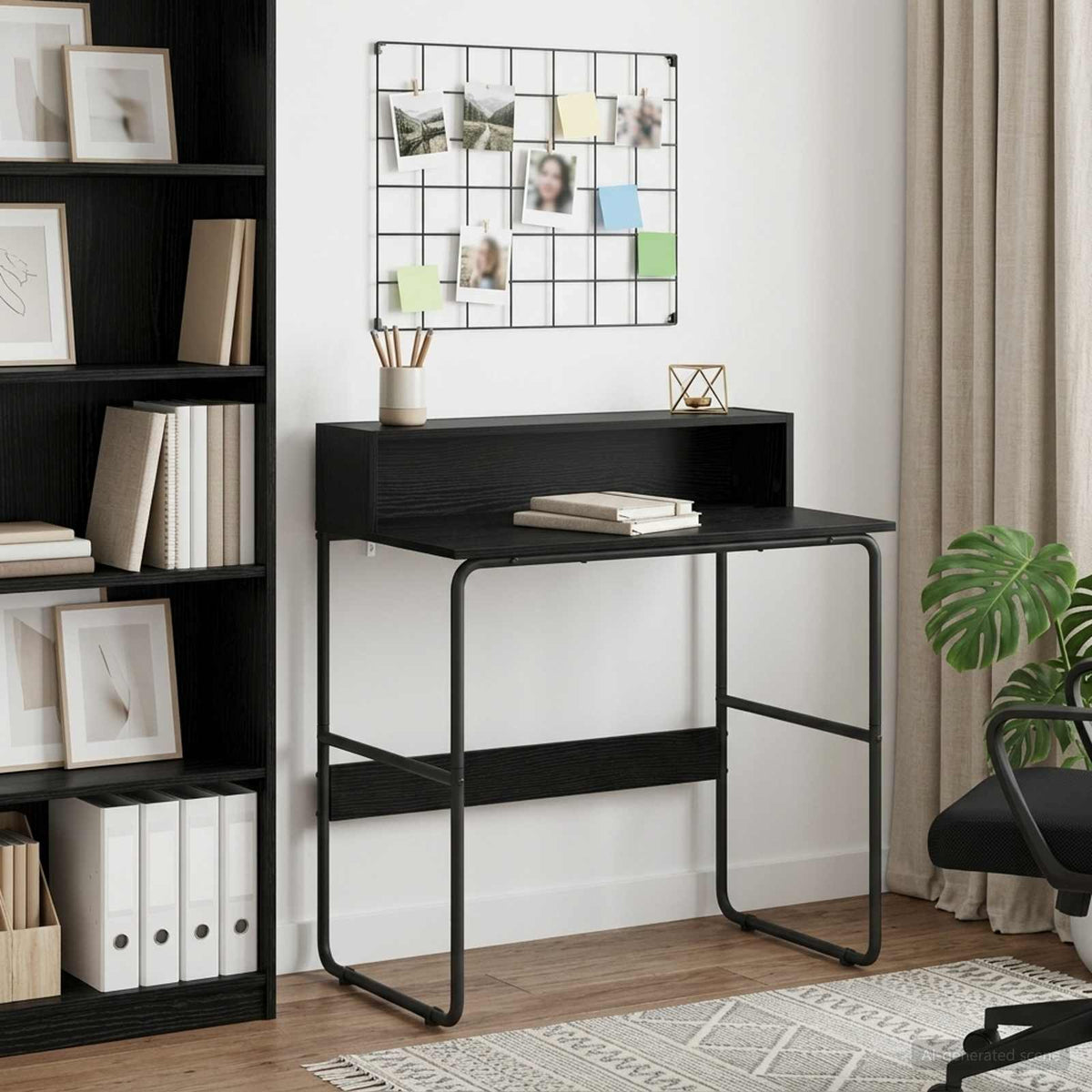 Stol s pohranom Crni hrast 80 x 50 x 91 cm