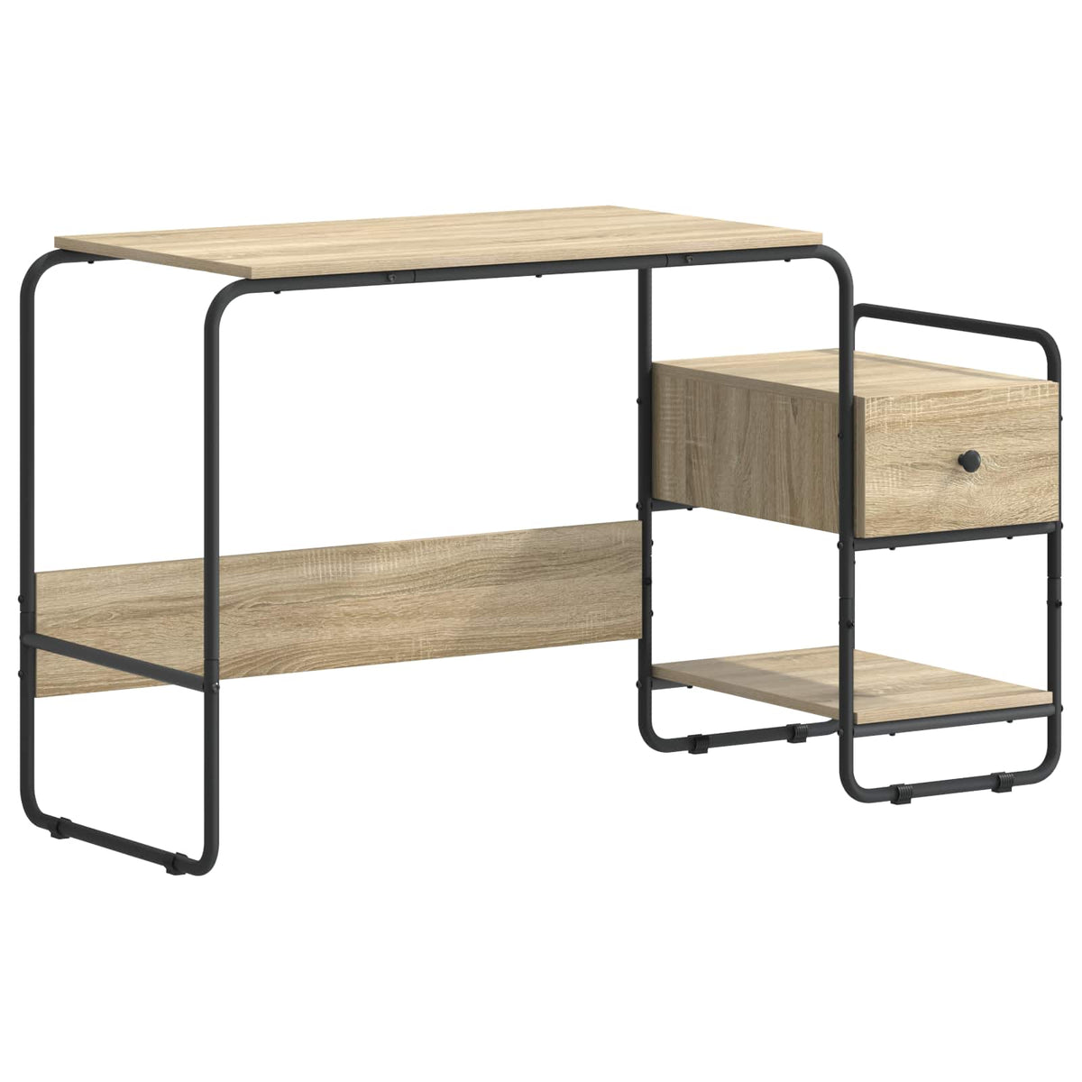 Stol s pohranom Hrast sonoma 131.5 x 50 x 75.5 cm