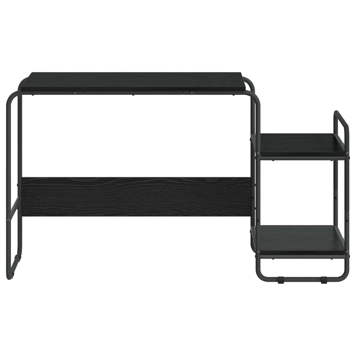 Stol s pohranom Crni hrast 131.5 x 50 x 75.5 cm