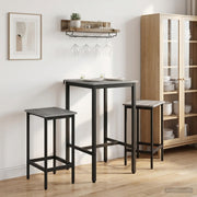 Barska stolica 2 kom. Siva Sonoma 40 x 32 x 64 cm
