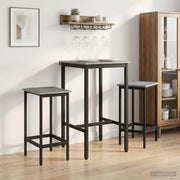Barska stolica 2 kom. Siva Sonoma 40 x 32 x 74 cm