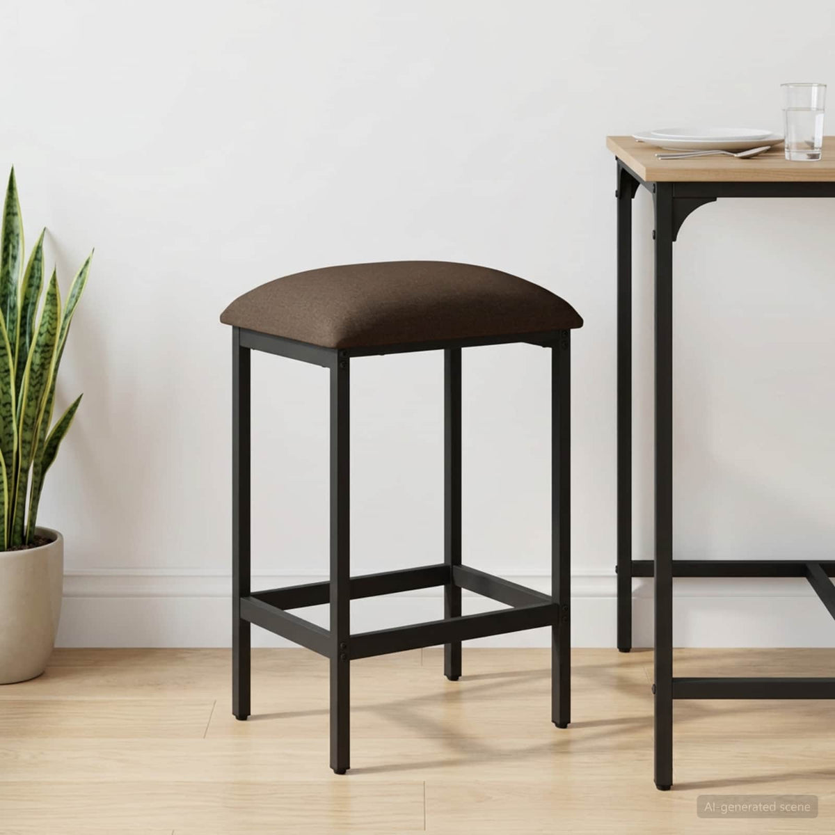 Barska stolica Sivosmeđa 40 x 32 x 64 cm Konstruirano drvo