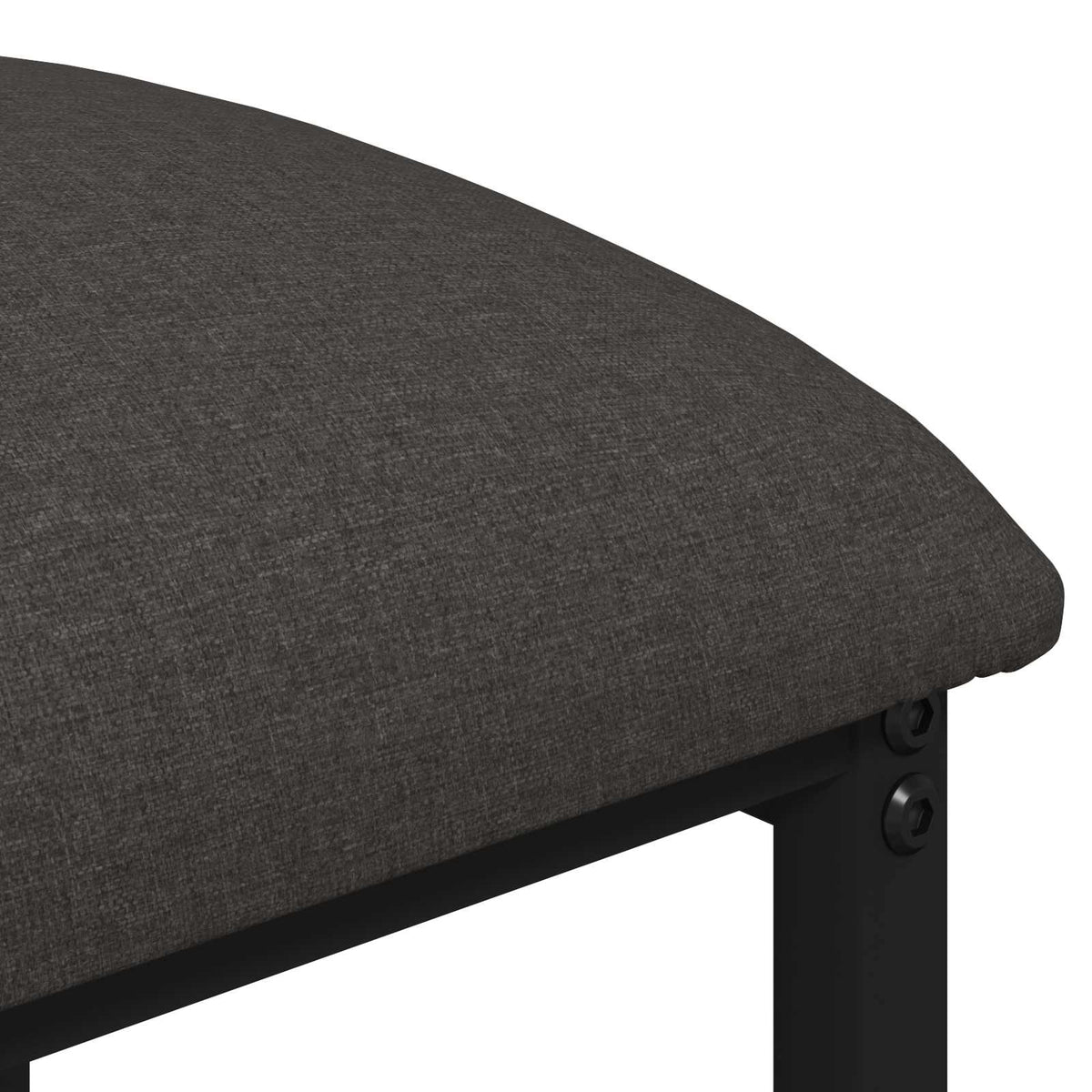 Barska stolica 2 kom. Tamnosiva 40 x 32 x 74 cm