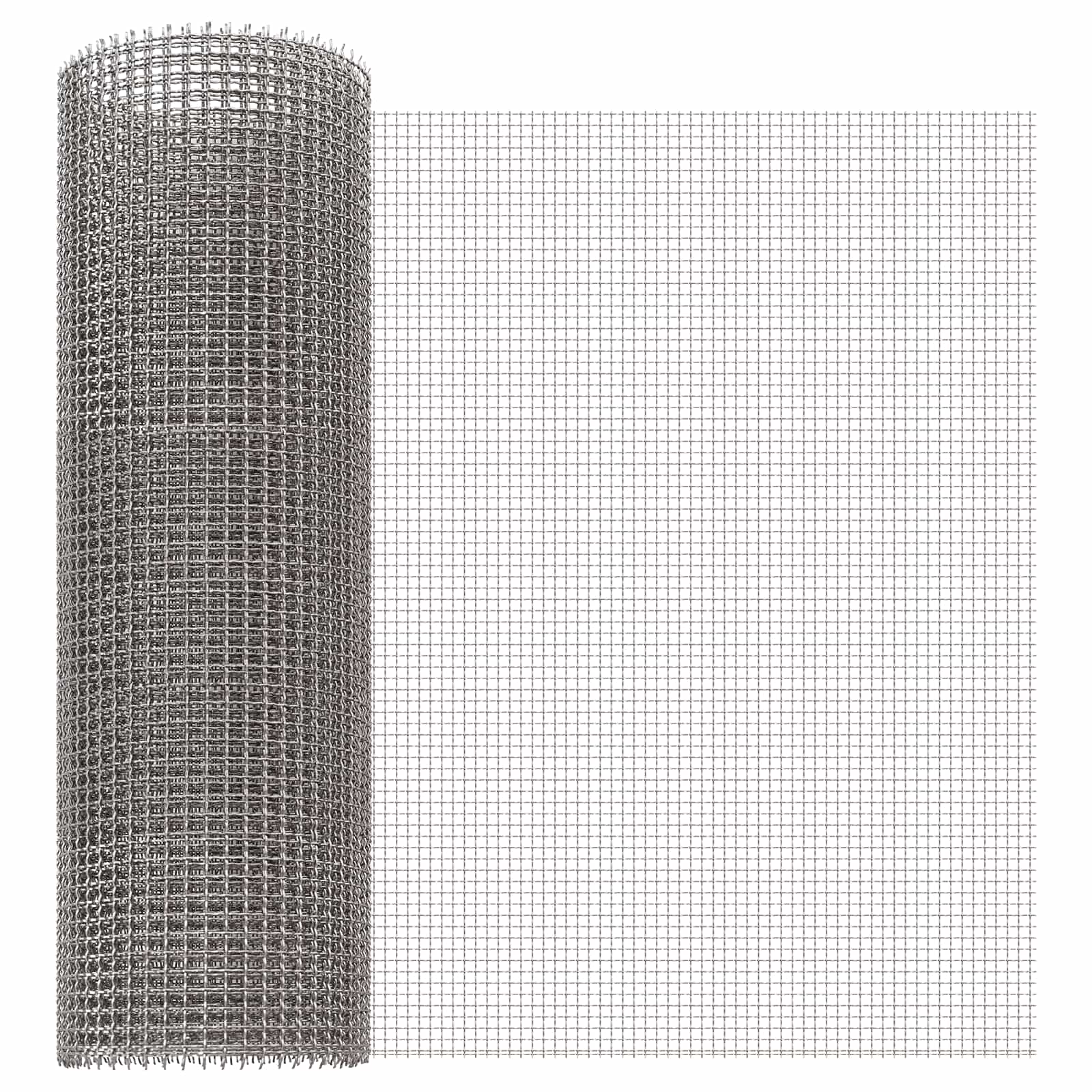 Mrežna tkanina 40 x 200 cm 3 Mesh Nehrđajući čelik 201 Srebrna