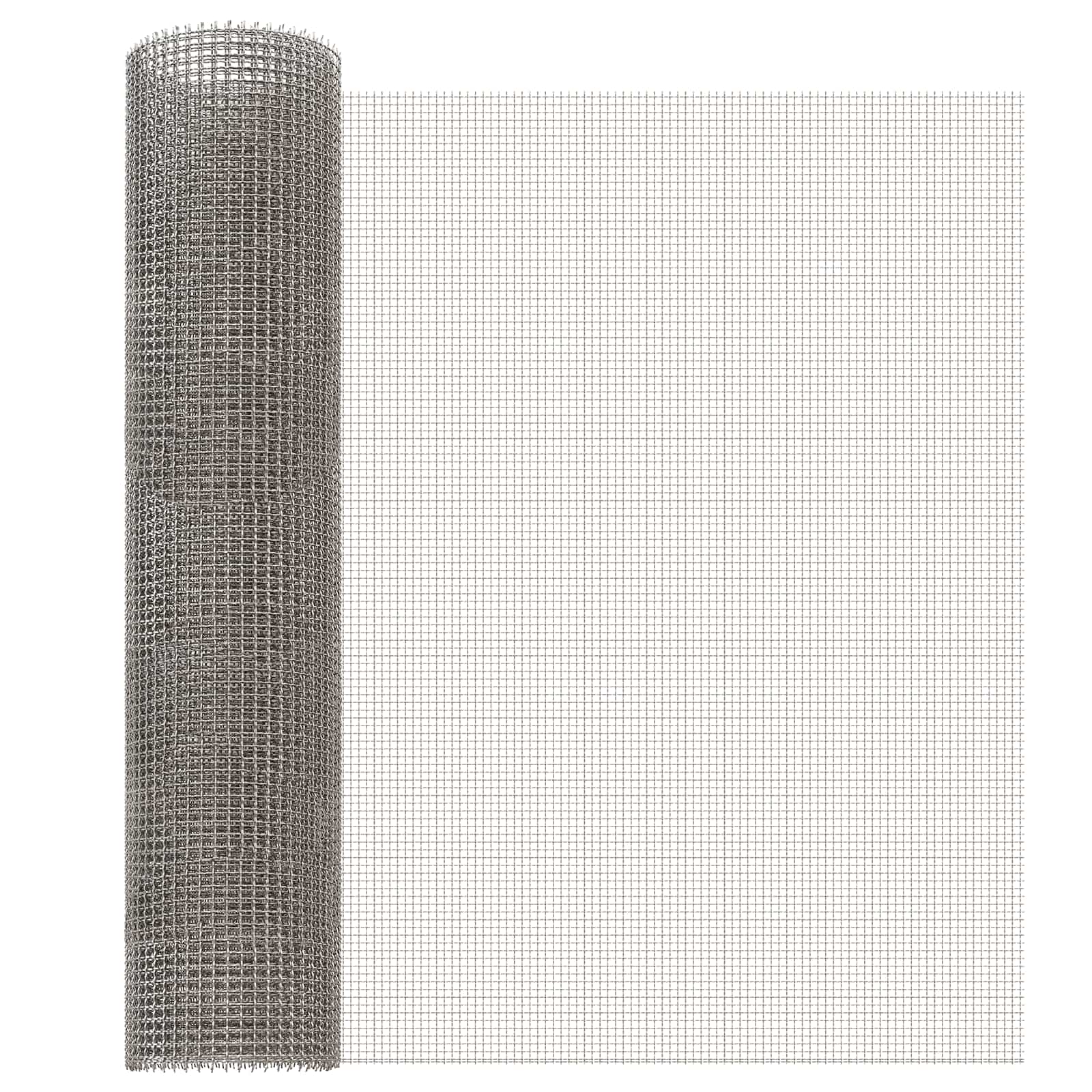 Mrežna tkanina 60 x 500 cm 3 Mesh Nehrđajući čelik 201 Srebrna
