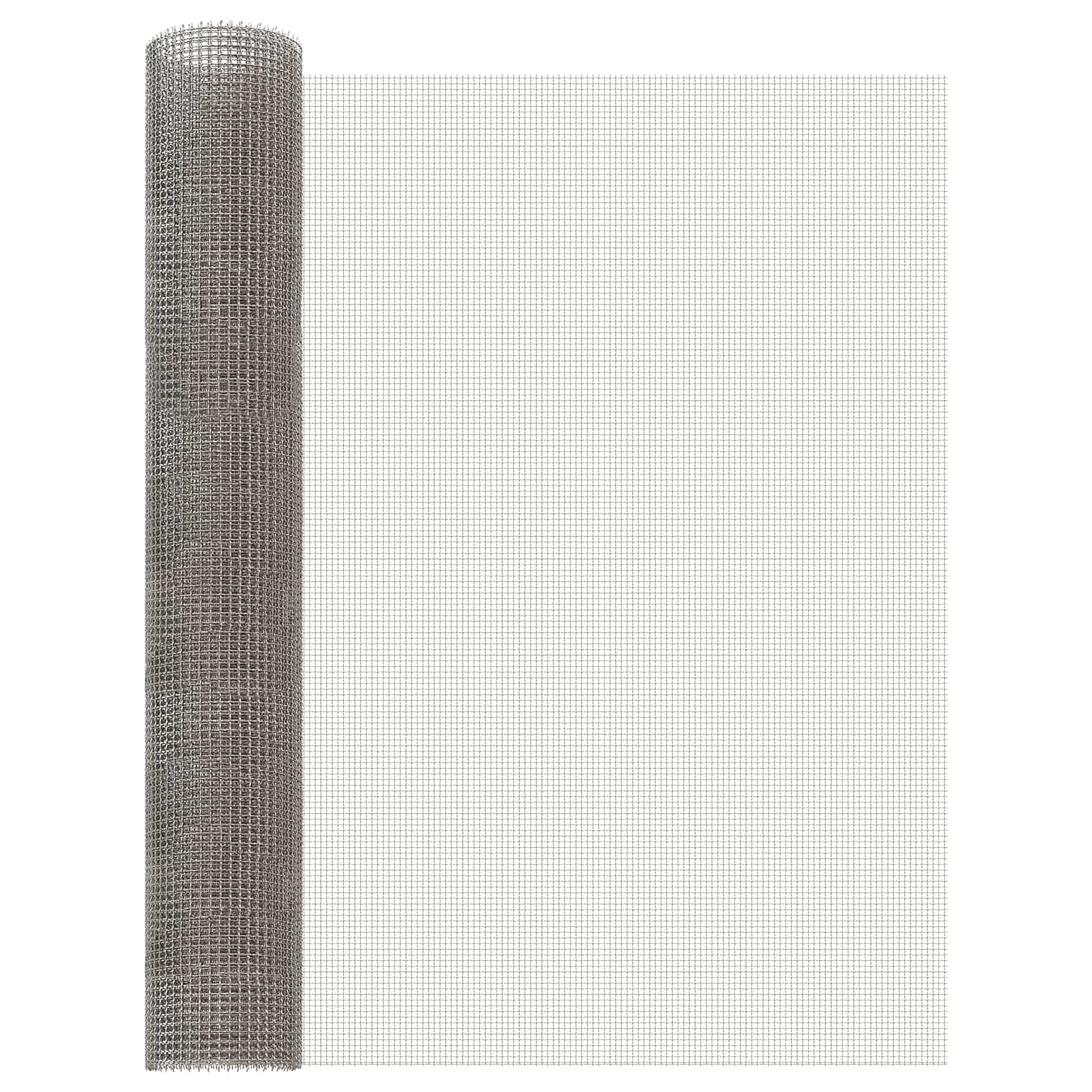 Mrežna tkanina 80 x 500 cm 3 Mesh Nehrđajući čelik 201 Srebrna