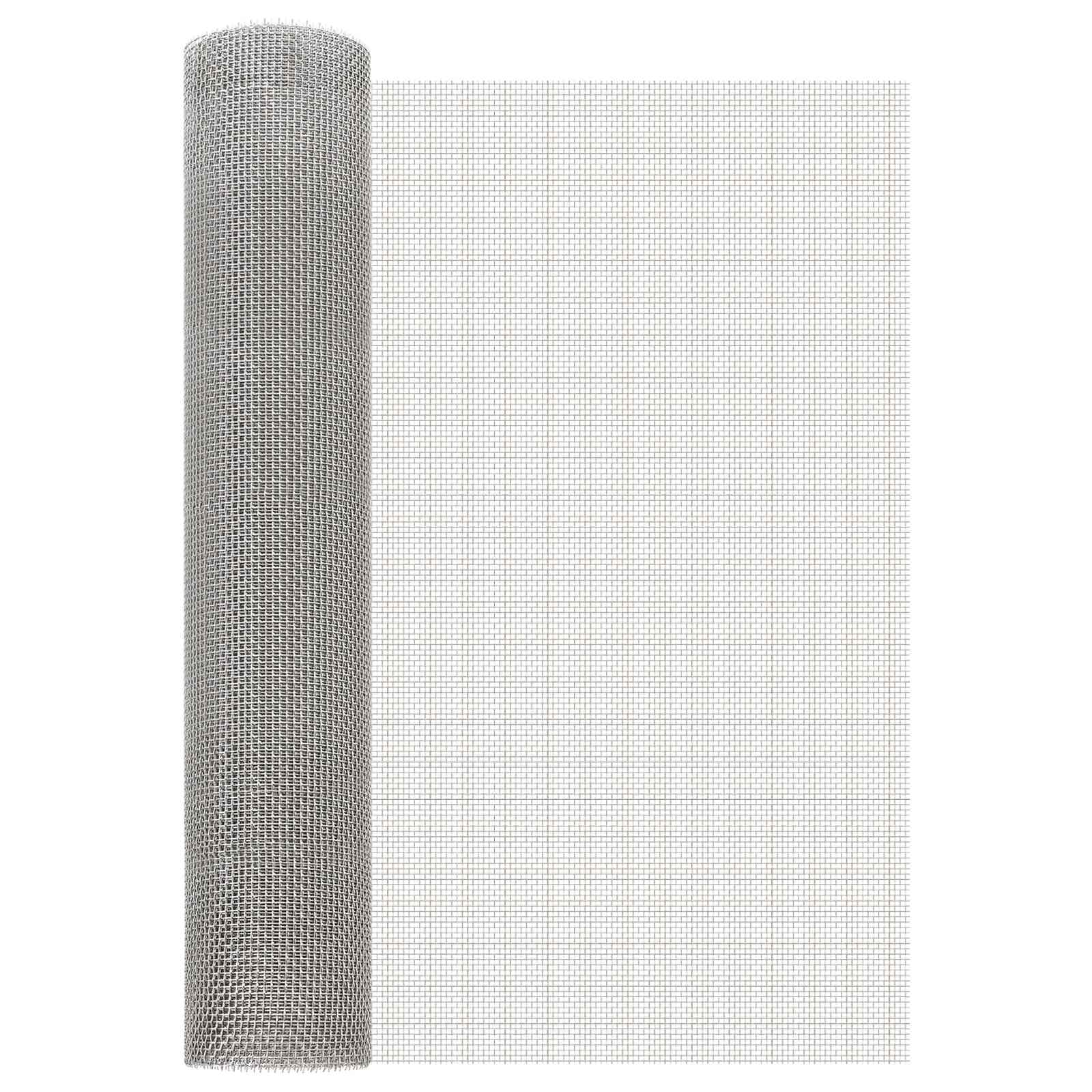 Mrežna tkanina 60 x 200 cm 6 Mesh Nehrđajući čelik 201 Srebrna
