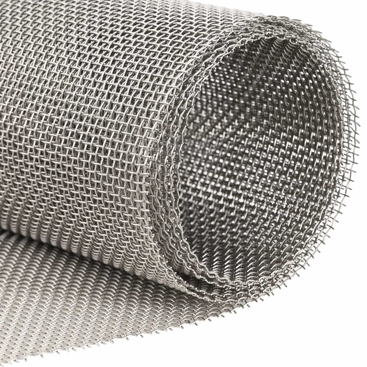 Mrežna tkanina 120 x 500 cm 8 Mesh Nehrđajući čelik 201 Srebrna