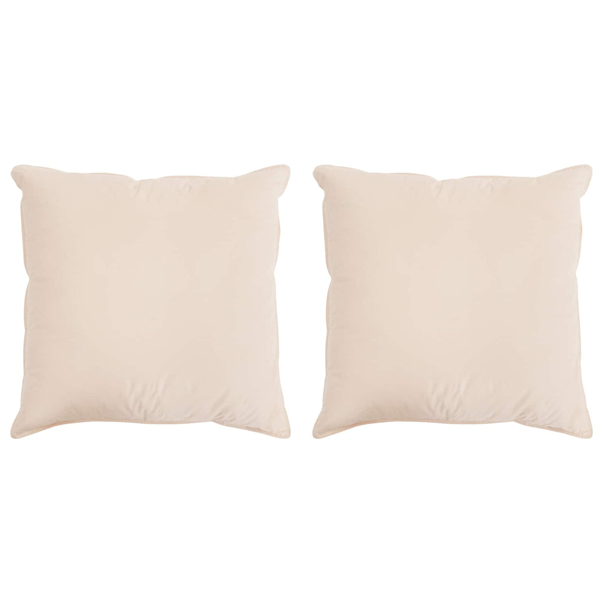 Jastuk 2 pcs Bež 40 x 40 cm Kapok vlakno